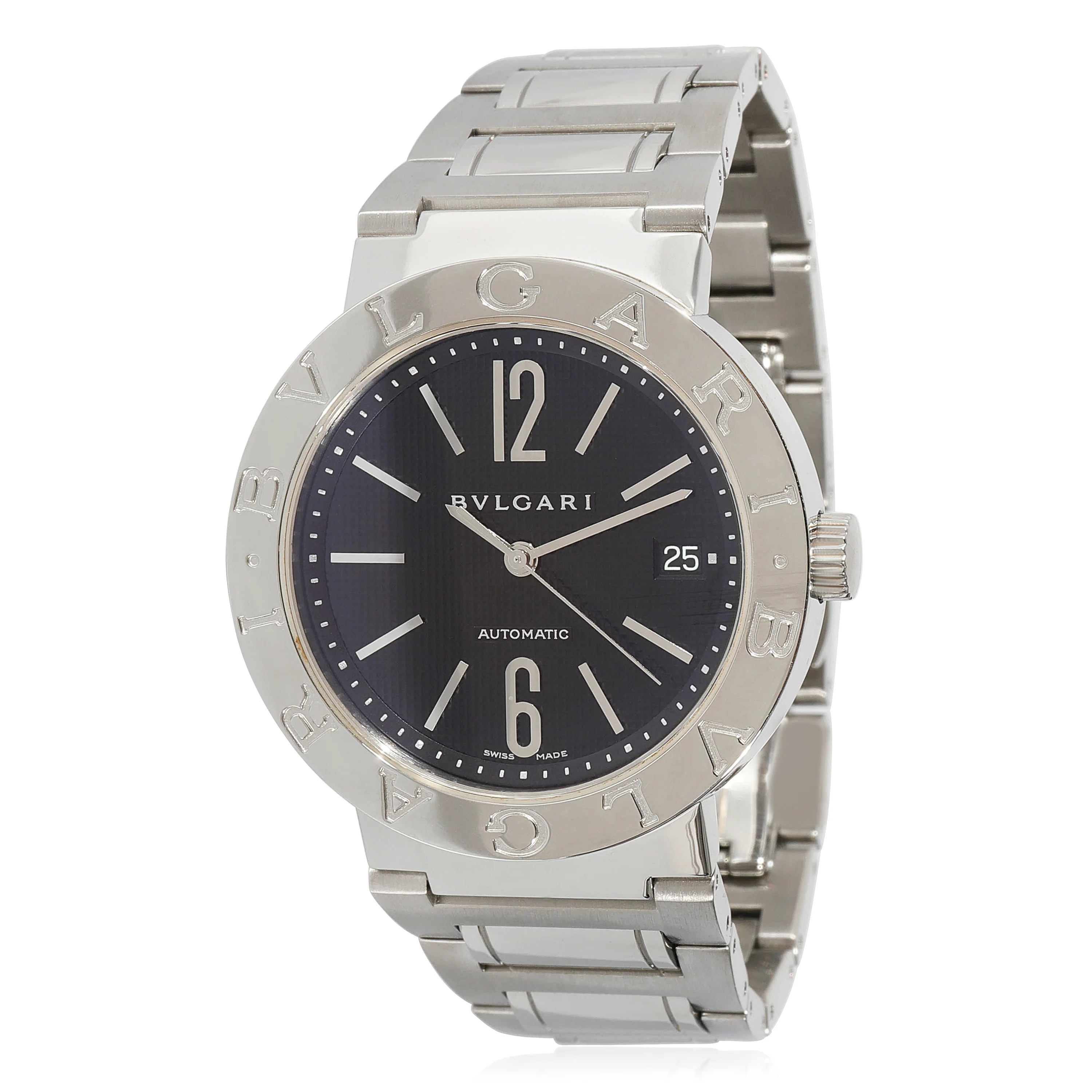 BVLGARI Bvlgari/Bvlgari BB 38 SS Auto Mens Watch in Stainless Steel