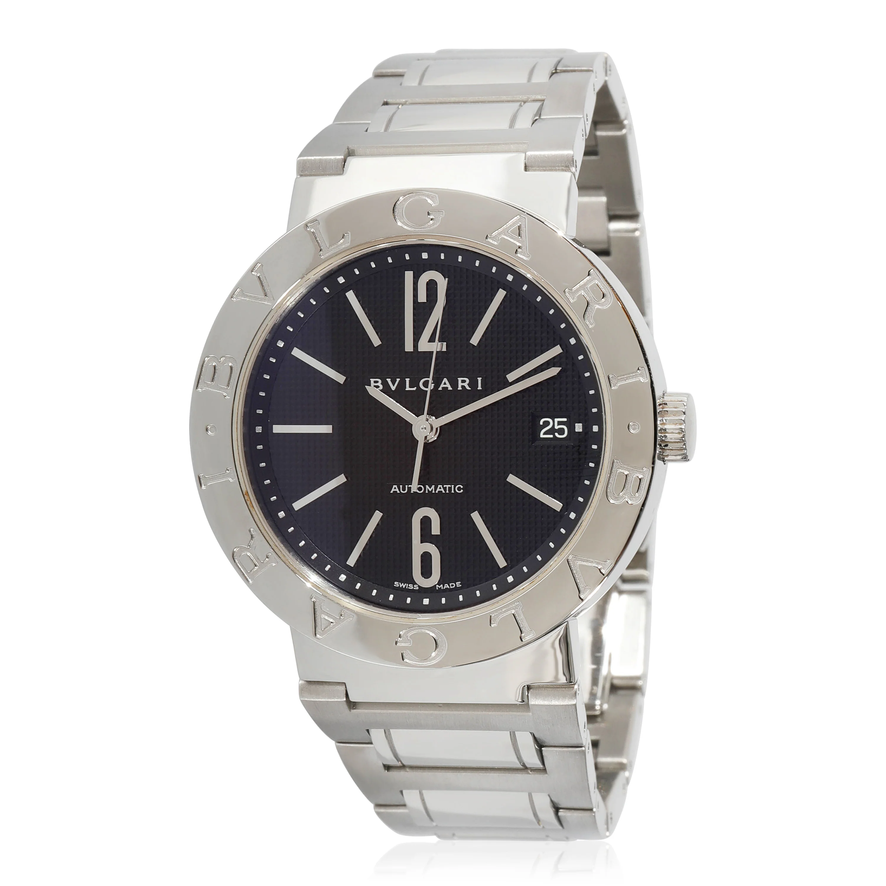 BVLGARI Bvlgari/Bvlgari BB 38 SS Auto Mens Watch in Stainless Steel - Image 6