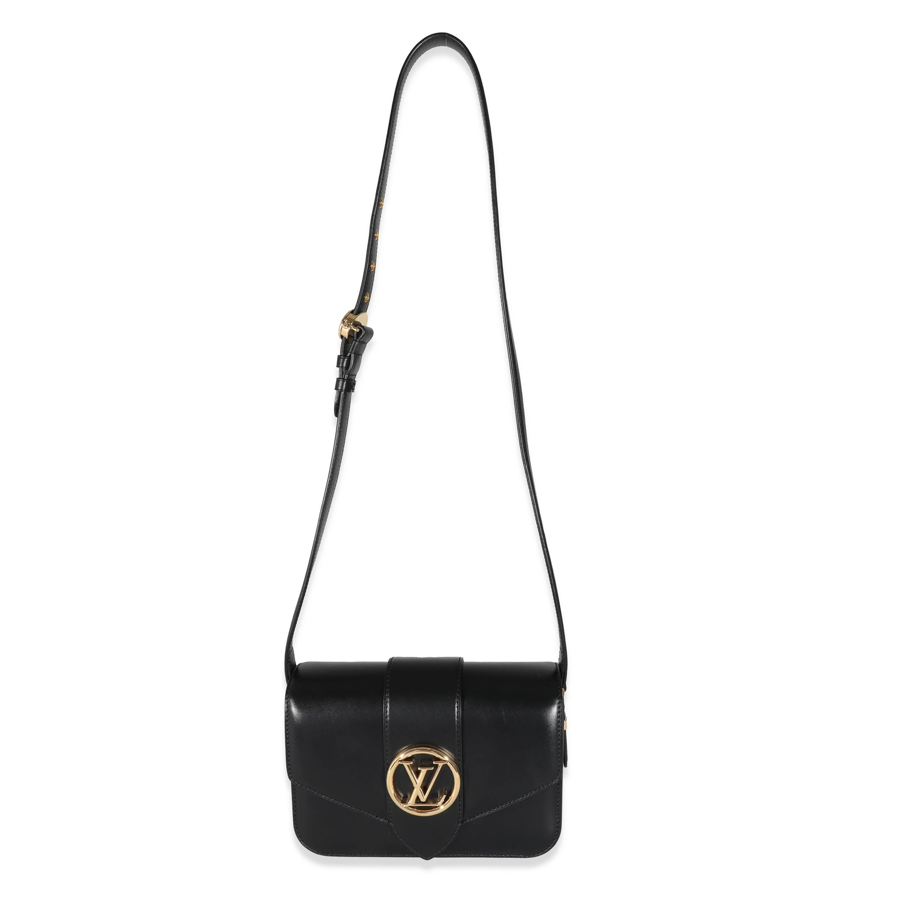 Louis Vuitton Black Smooth Calfskin LV Pont 9 MM - Image 4