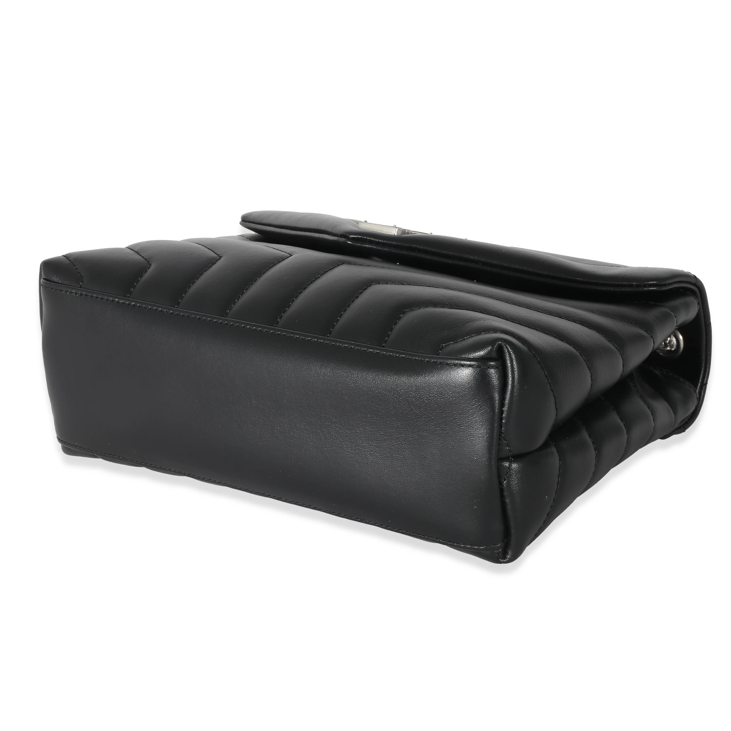 Saint Laurent Black Calfskin Small Loulou - Image 5