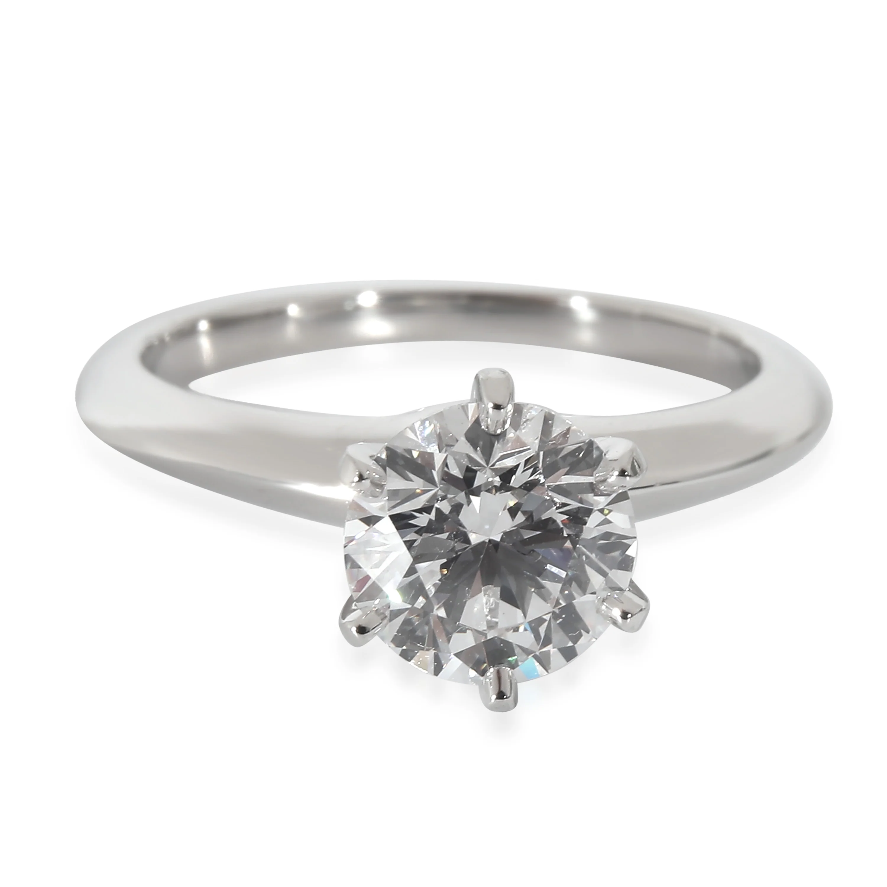 Diamond Engagement Ring in Platinum E VS2 1.29 CTW