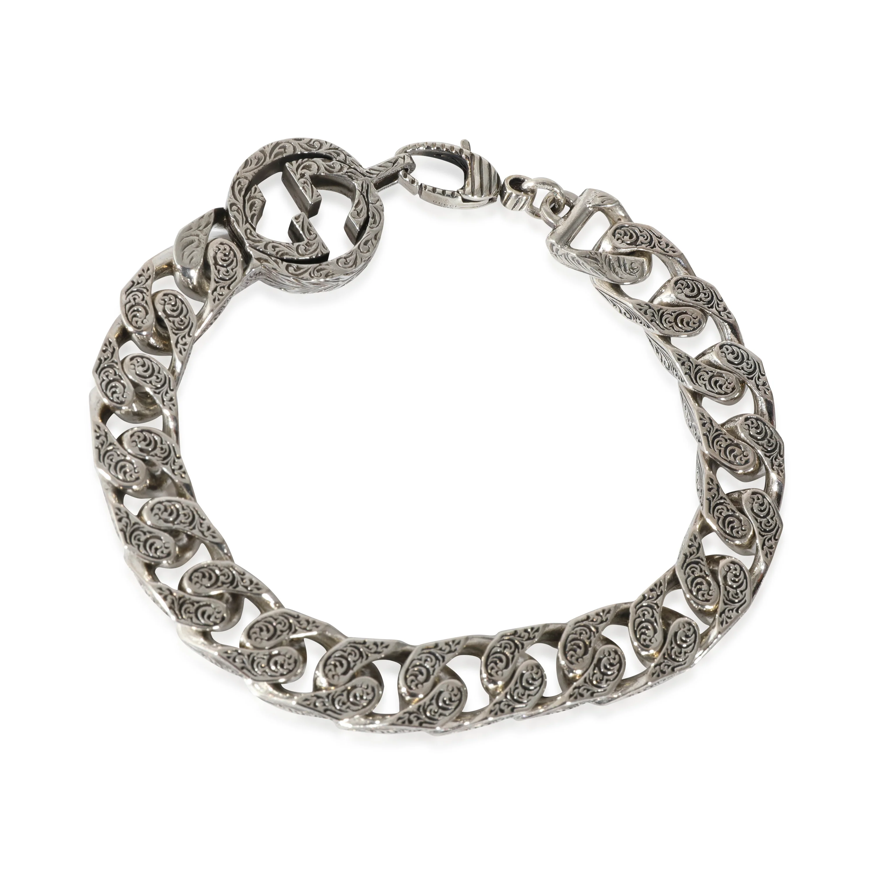 Gucci Interlocking G Curb Bracelet in Sterling Silver - Image 3