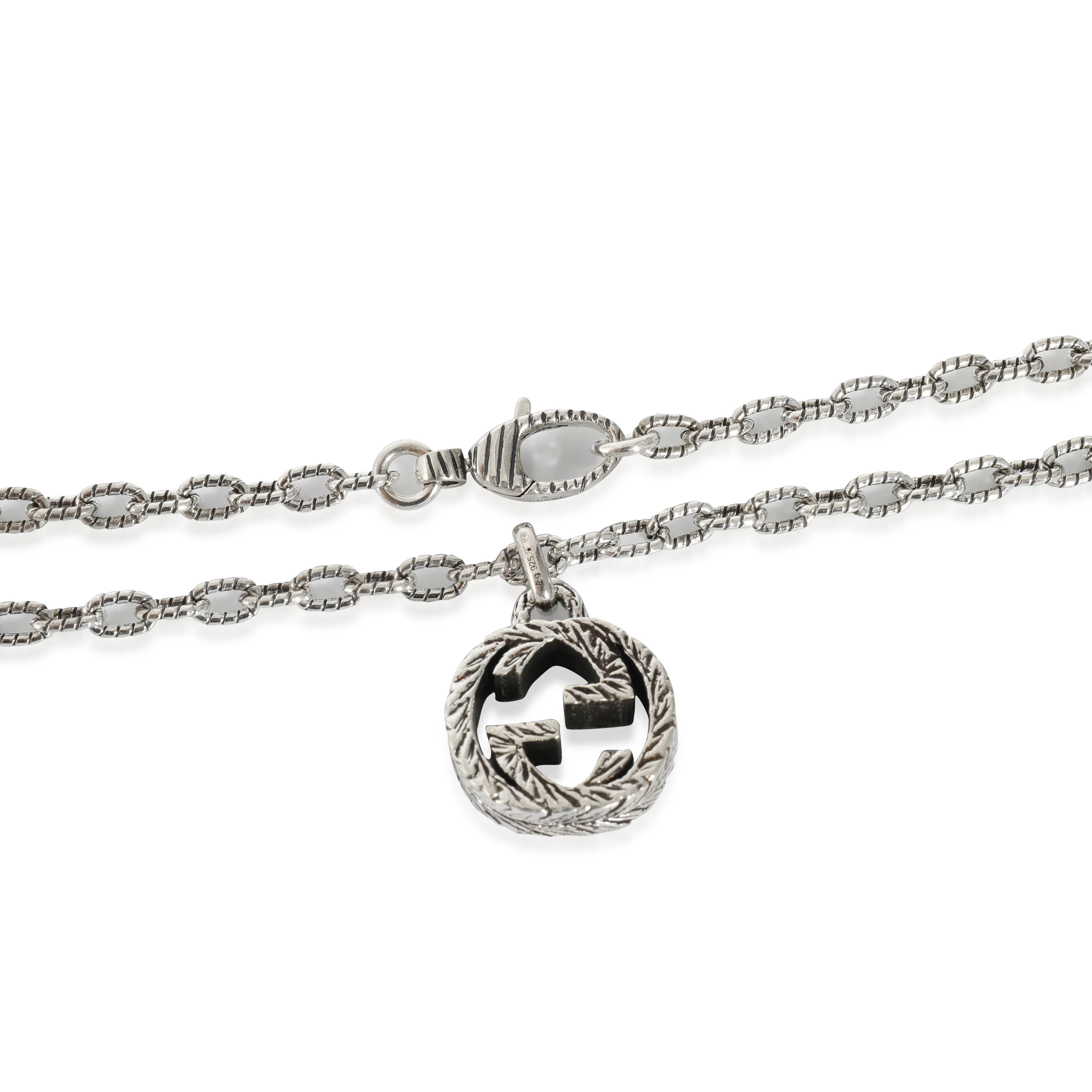 Gucci Interlocking G Necklace in  Sterling Silver - Image 3
