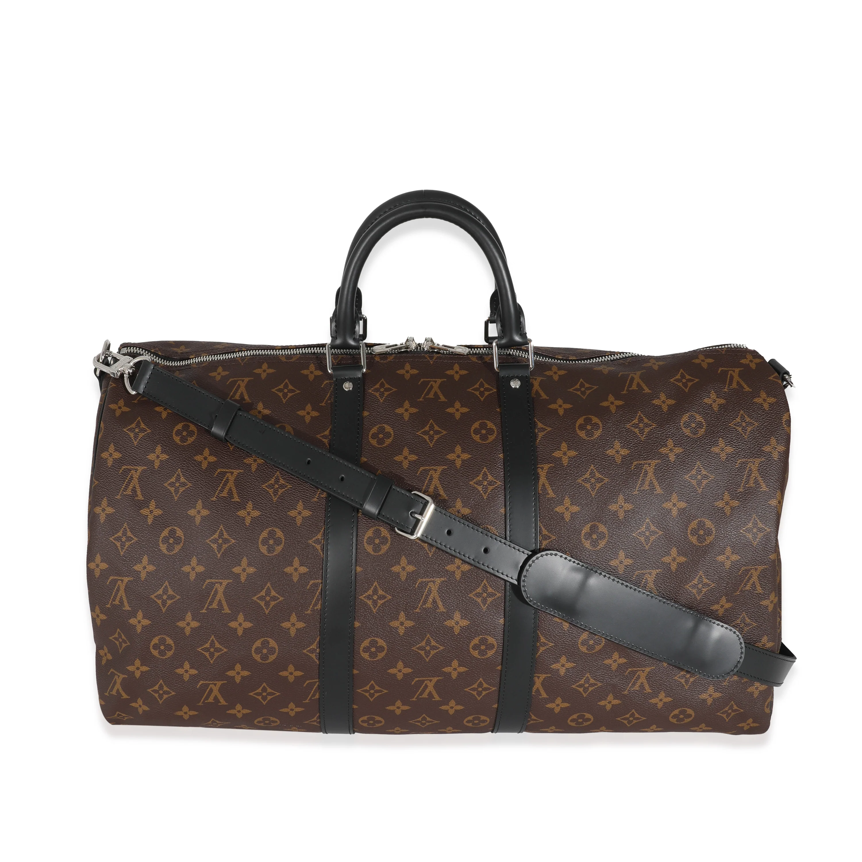 Louis Vuitton Monogram Macassar Keepall Bandoulière 55 - Image 3