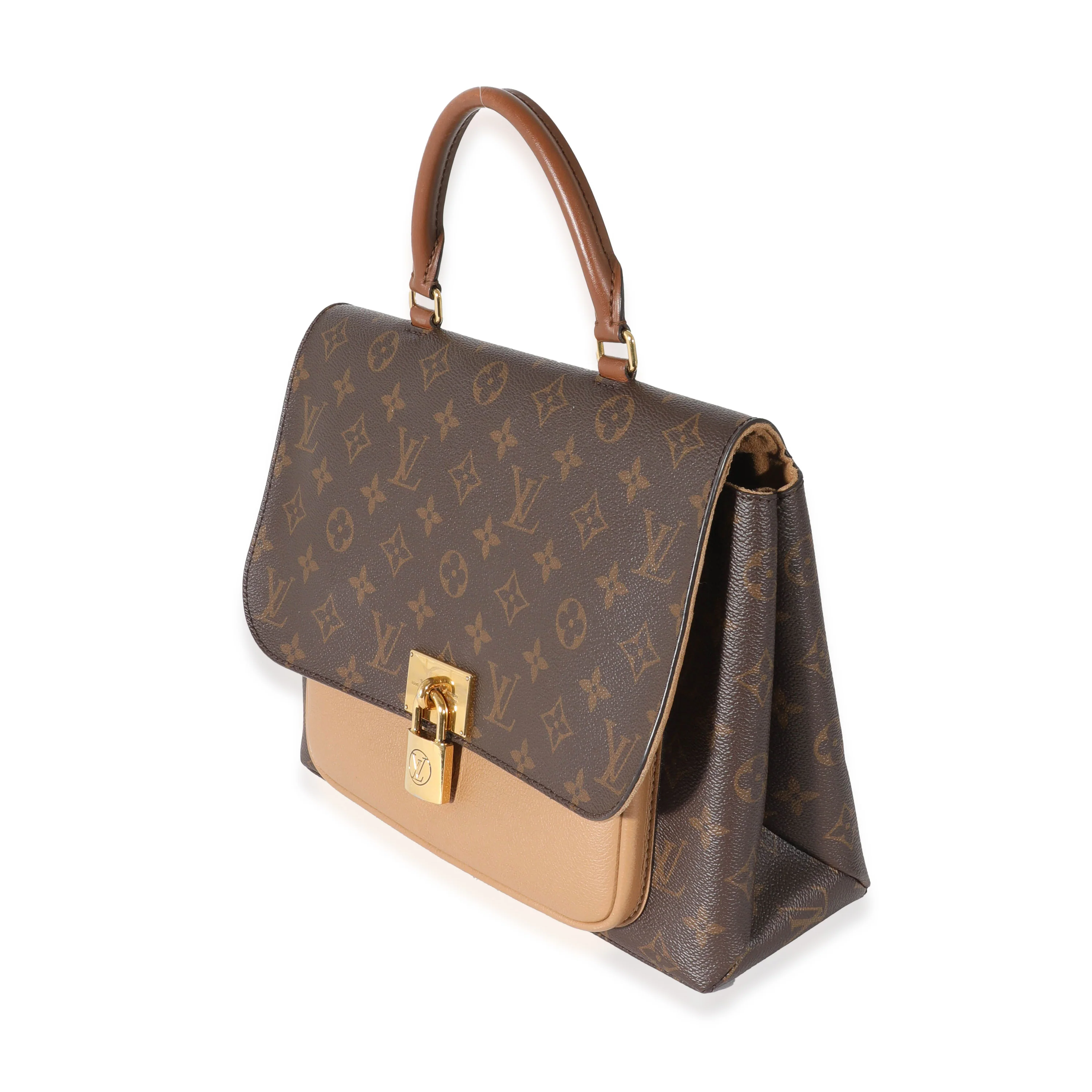 Louis Vuitton Sesame Leather Monogram Canvas Marignan Bag - Image 2