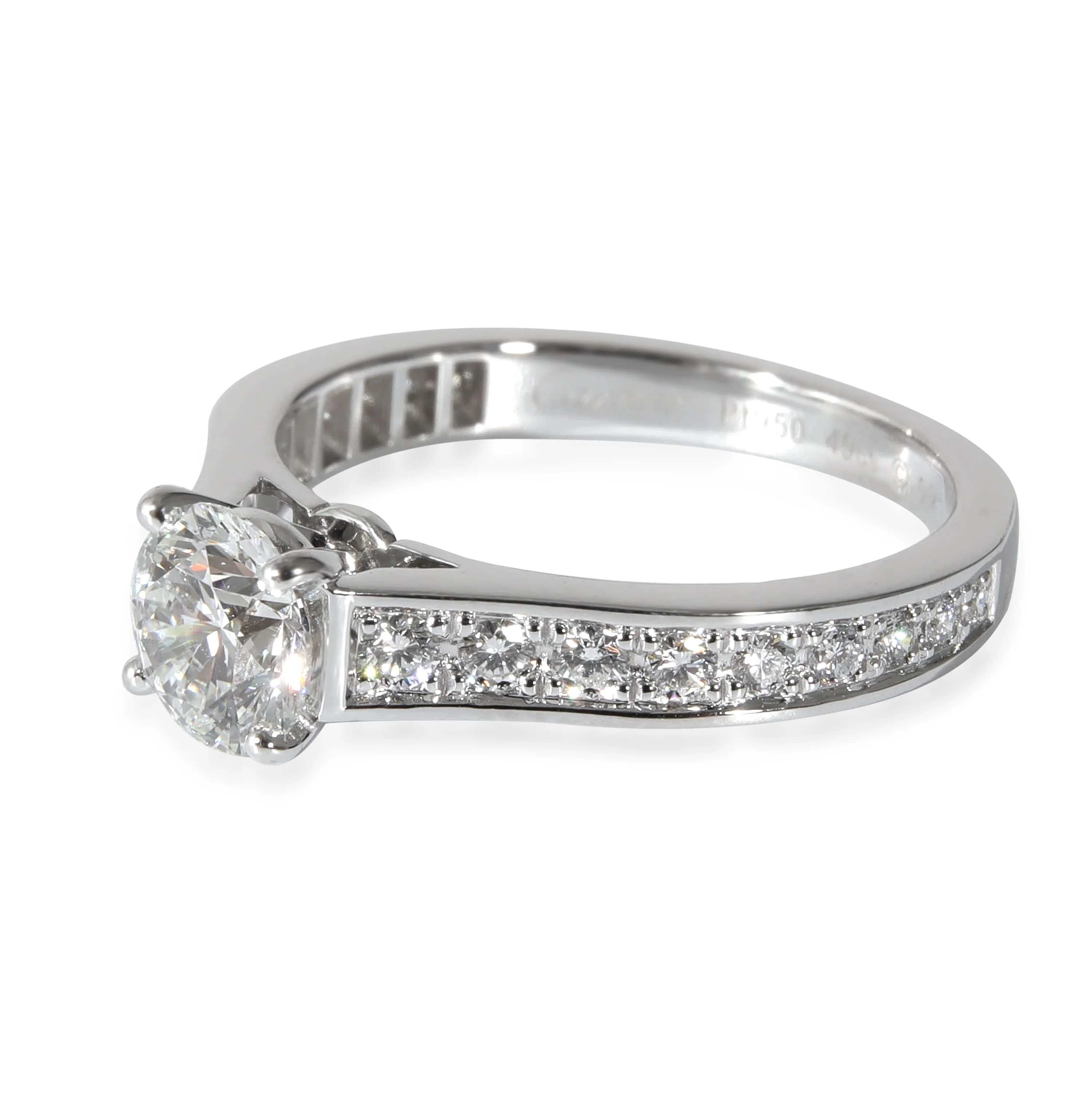 Cartier 1895 Diamond Engagement Ring in Platinum G VS1 1 CTW - Image 2