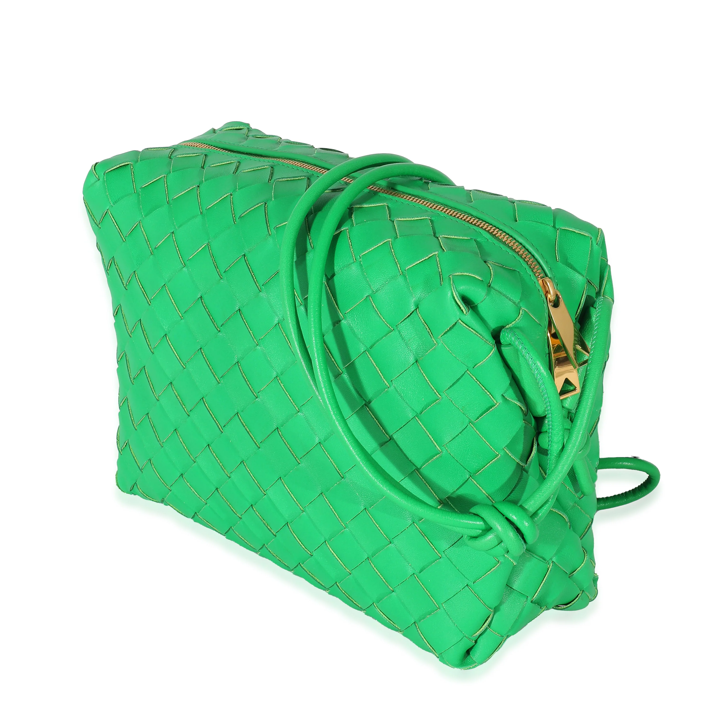 Bottega Veneta Parakeet Intrecciato Lambskin Small Loop Camera Bag - Image 2