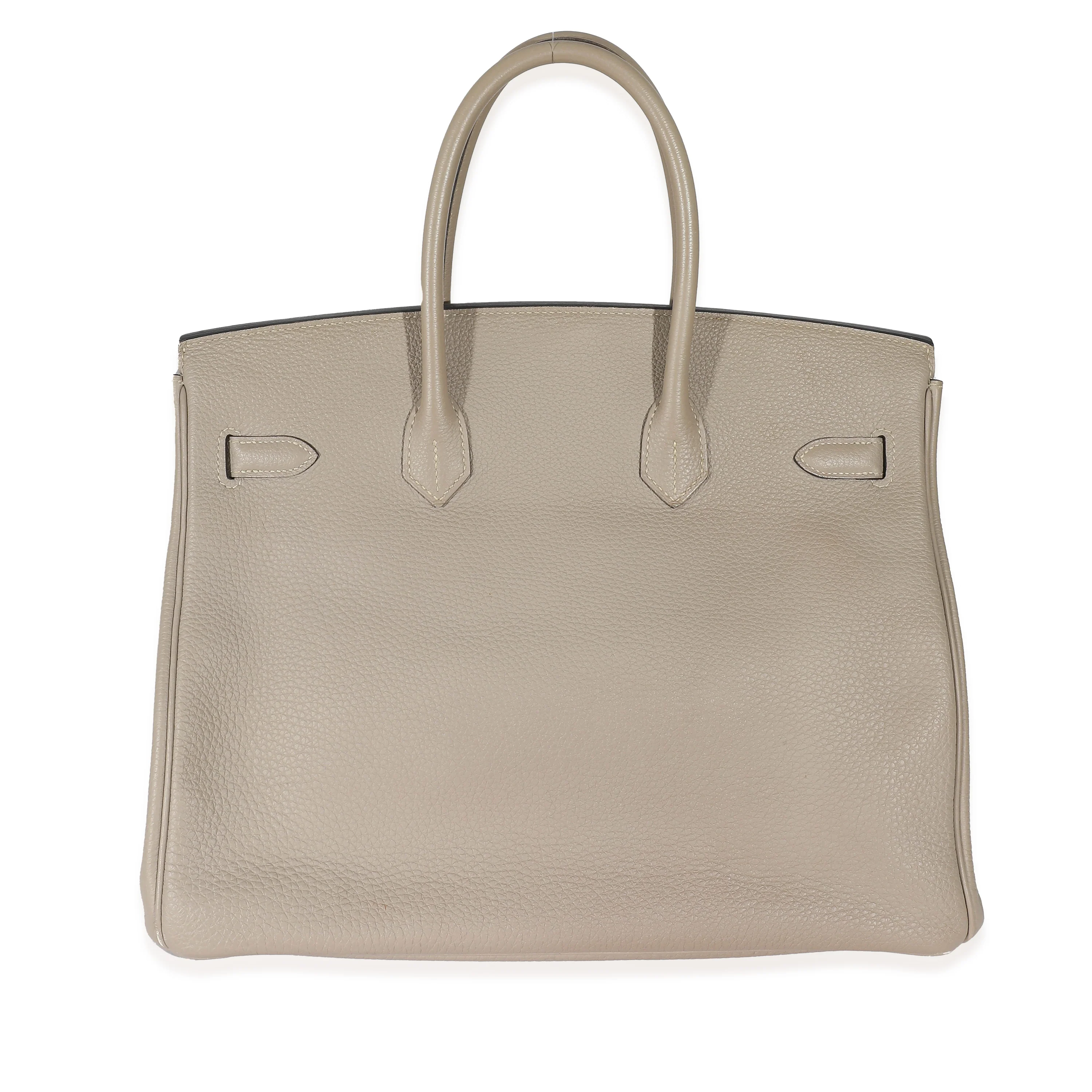 Hermès Gris Tourterelle Togo Birkin 35 PHW - Image 7