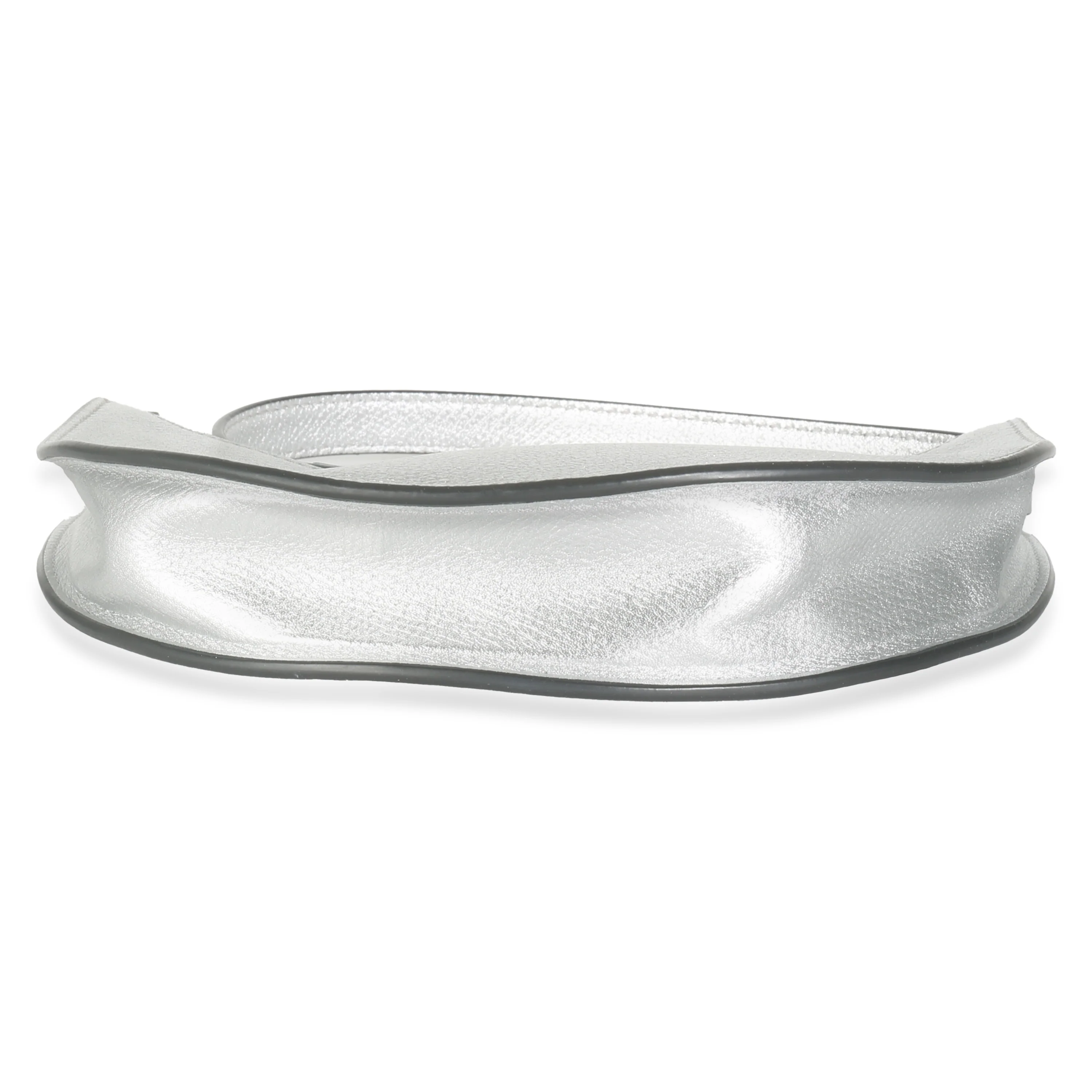 Silver Grained Calfskin Vlogo Mini Hobo - Image 5
