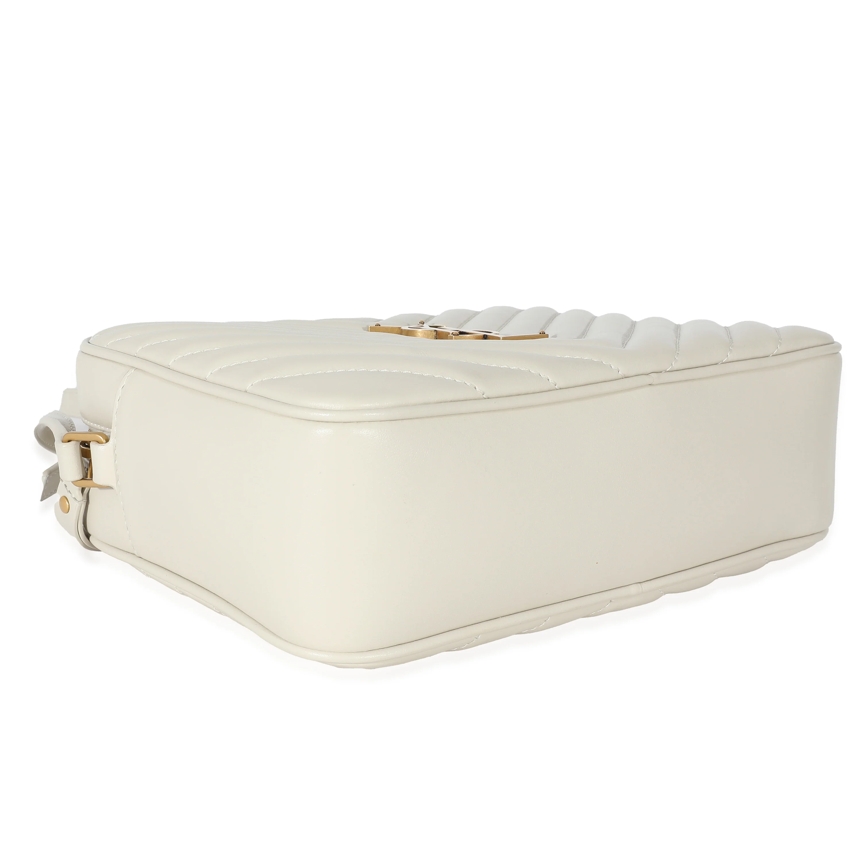 Crema Soft Chevron Quilted Leather Lou Camera Bag - Image 8