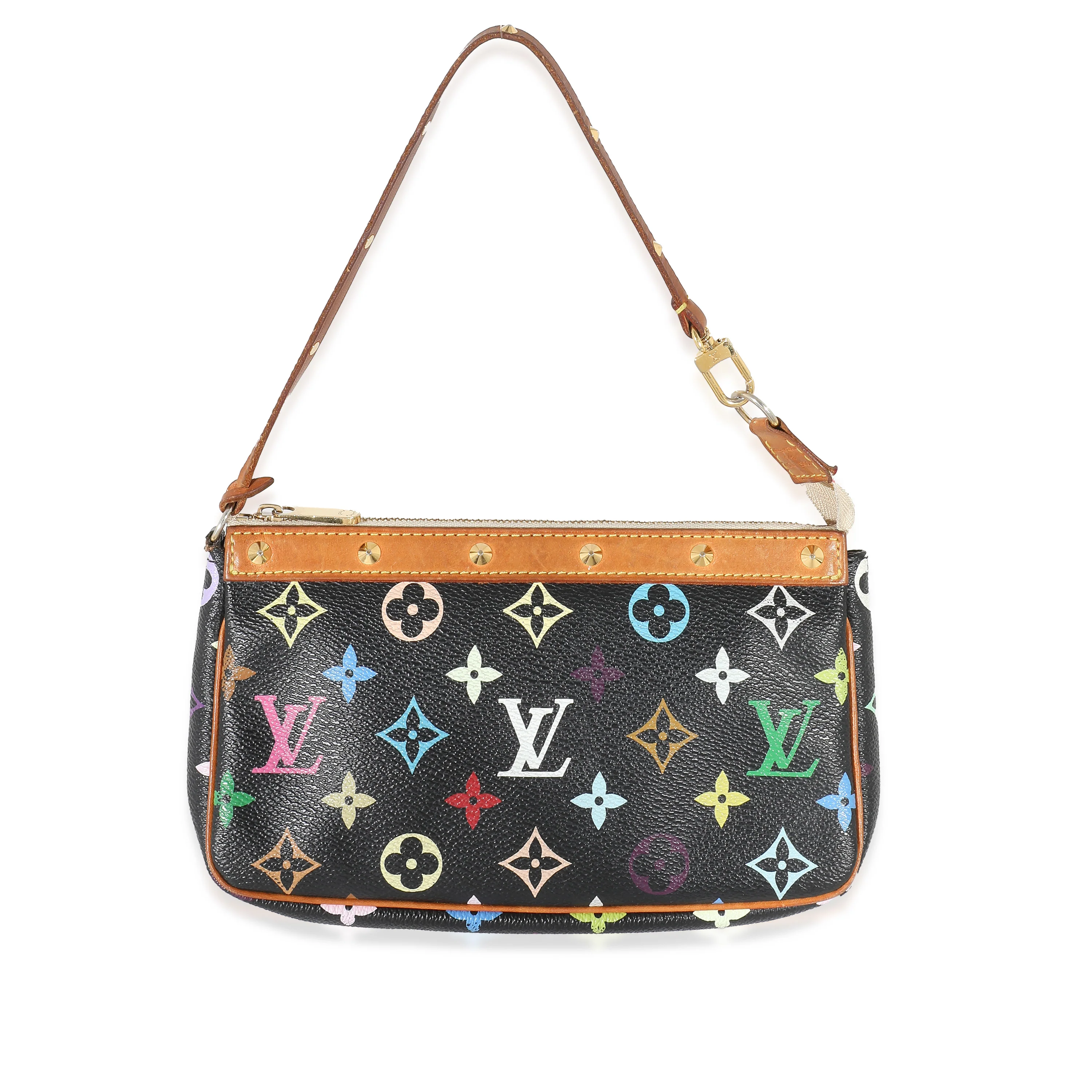 x Takashi Murakami Black Multicolore Canvas Pochette Accessoires - Image 7