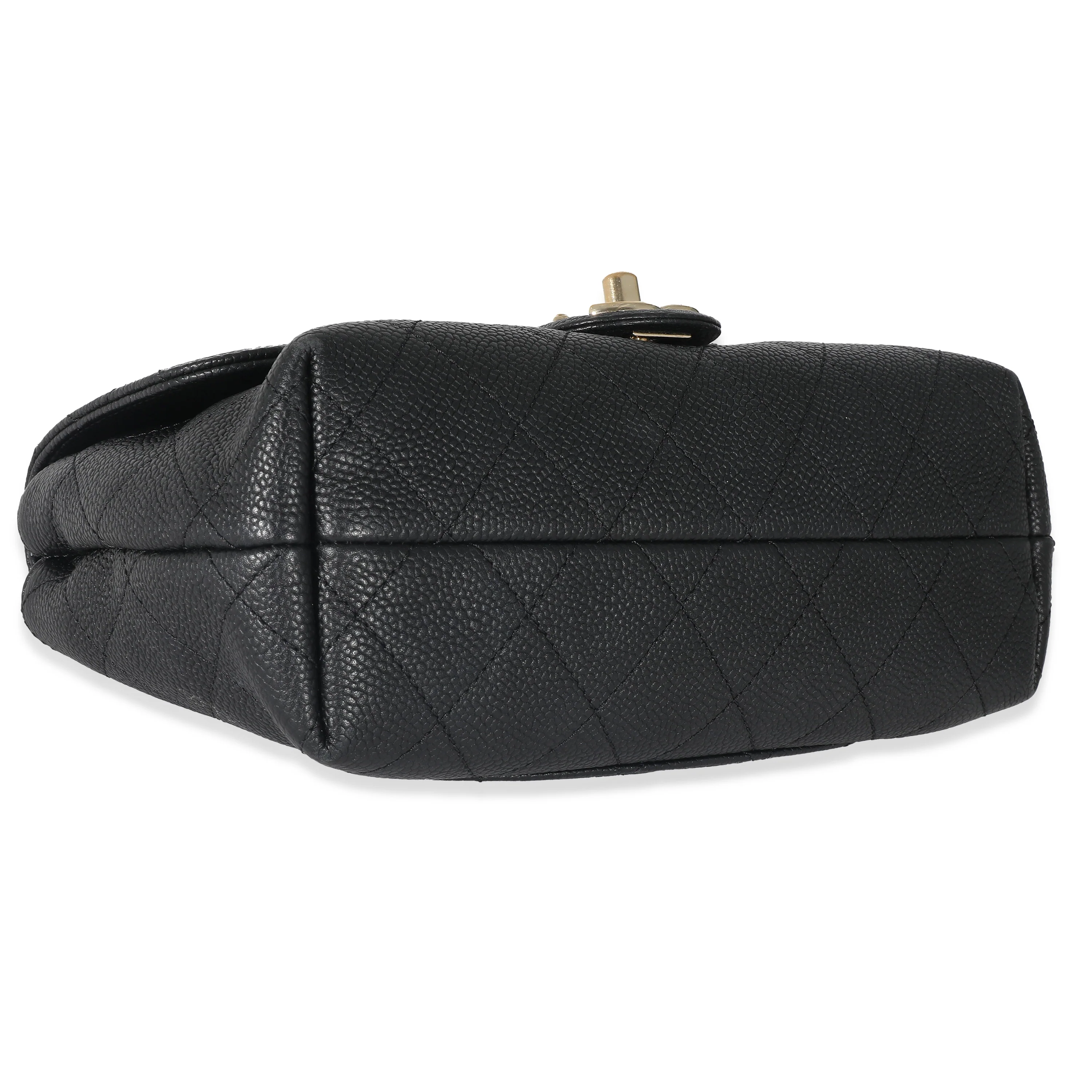 Chanel Black Quilted Caviar Small City Walk Flap Bag - Image 6