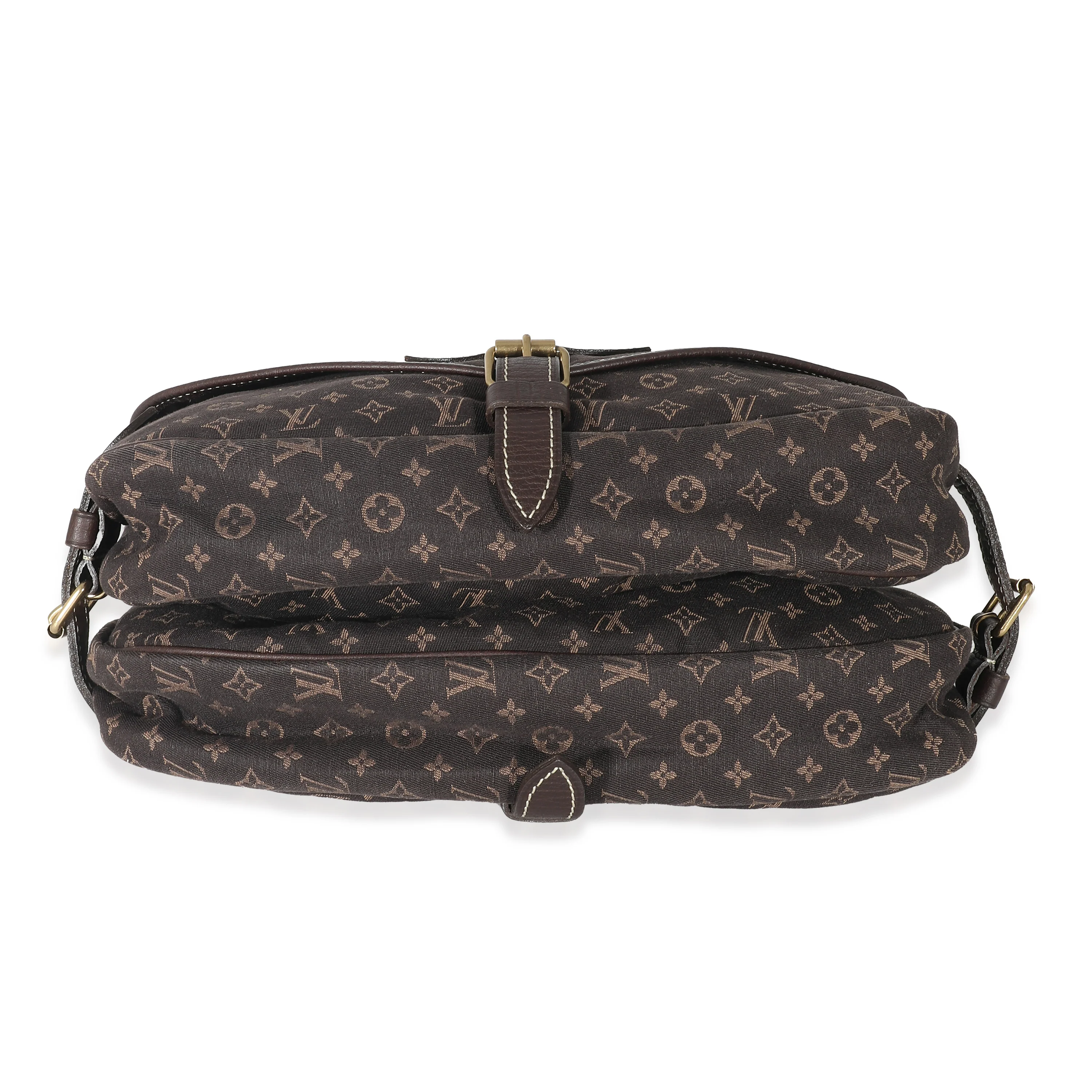 Louis Vuitton Ebene Monogram Canvas Mini Lin Saumur 26 - Image 5