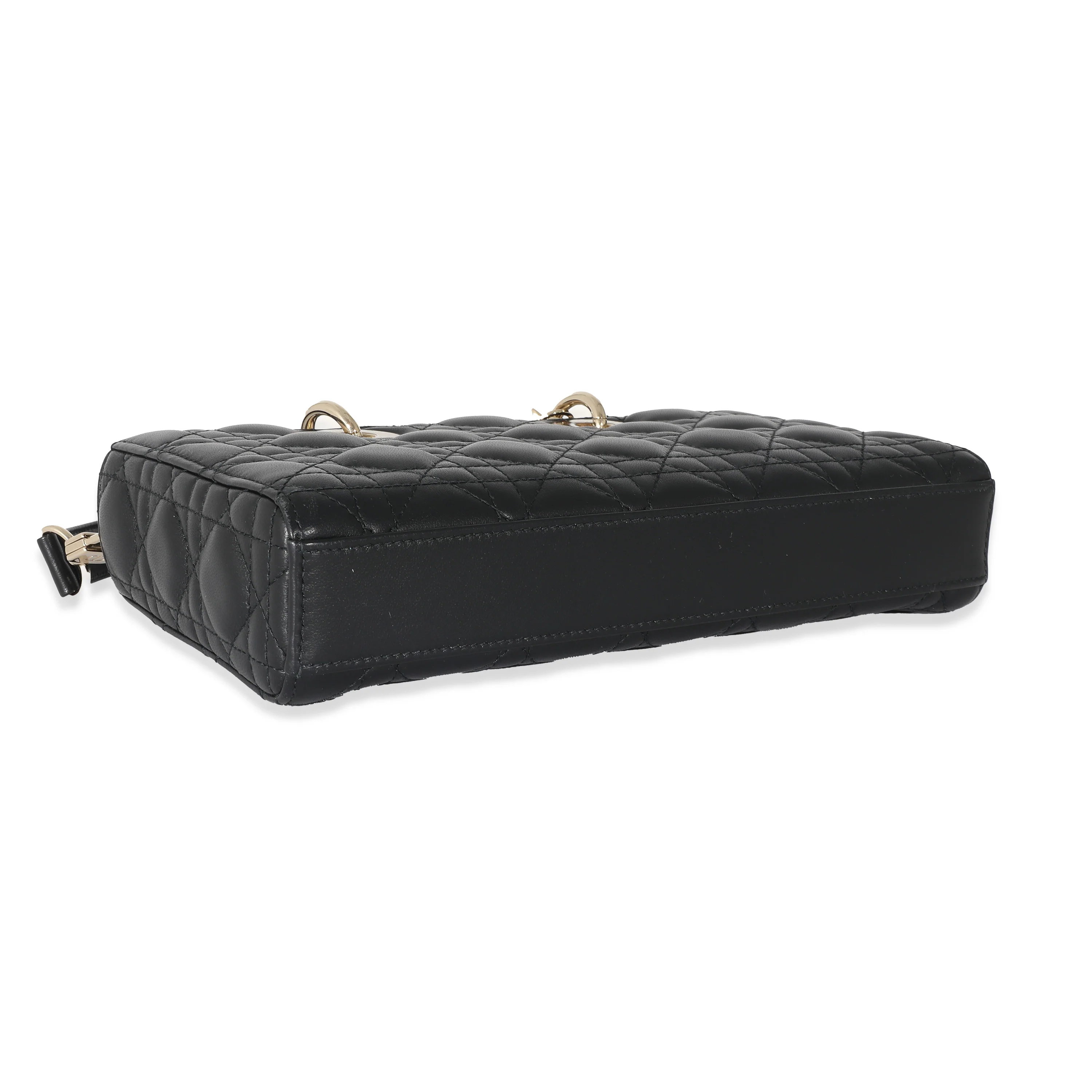 Christian Dior Black Cannage Lambskin Medium D-Joy Bag - Image 3