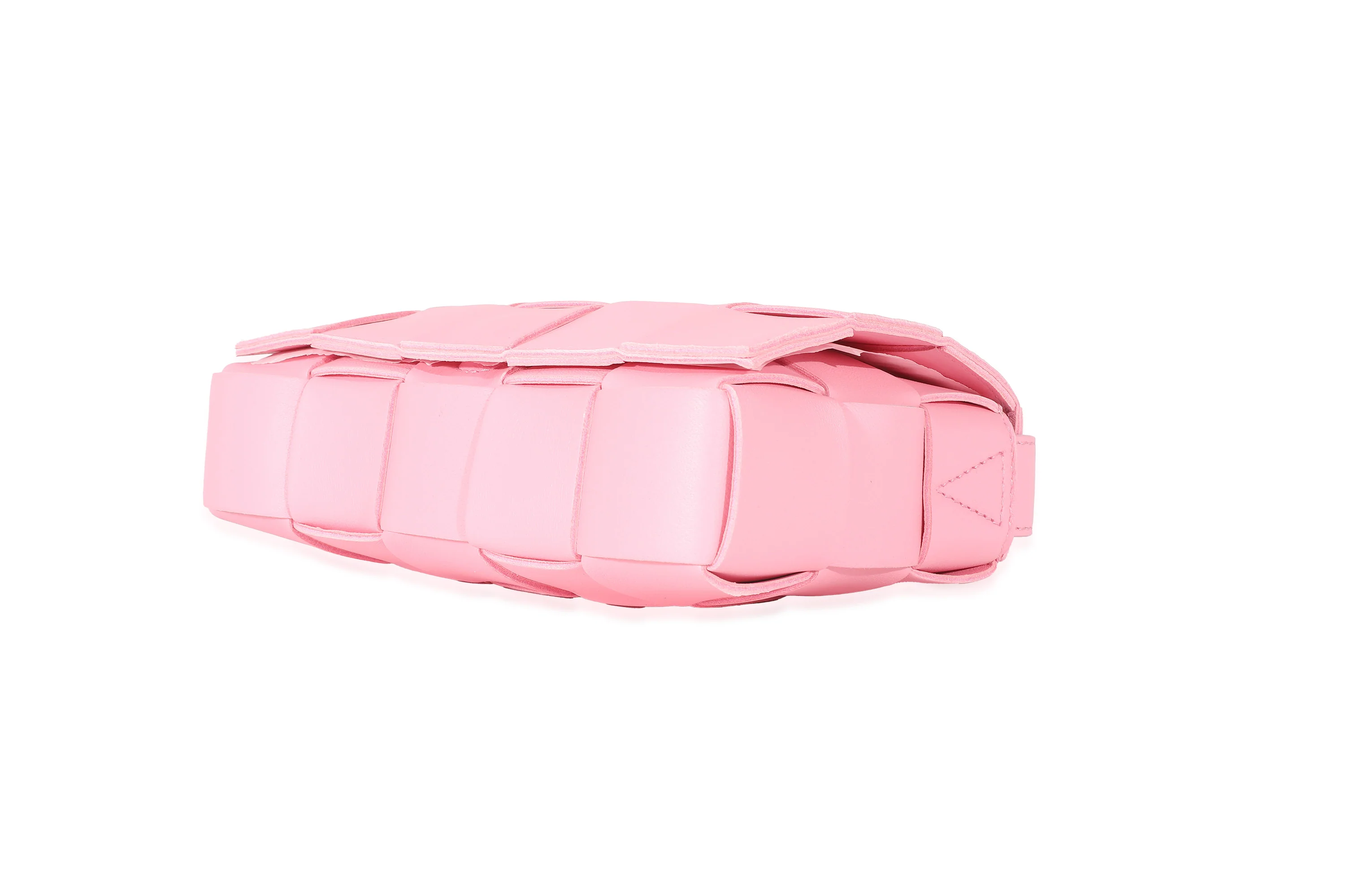 Bottega Veneta Pink Intrecciato Lambskin Small Cassette Bag - Image 6