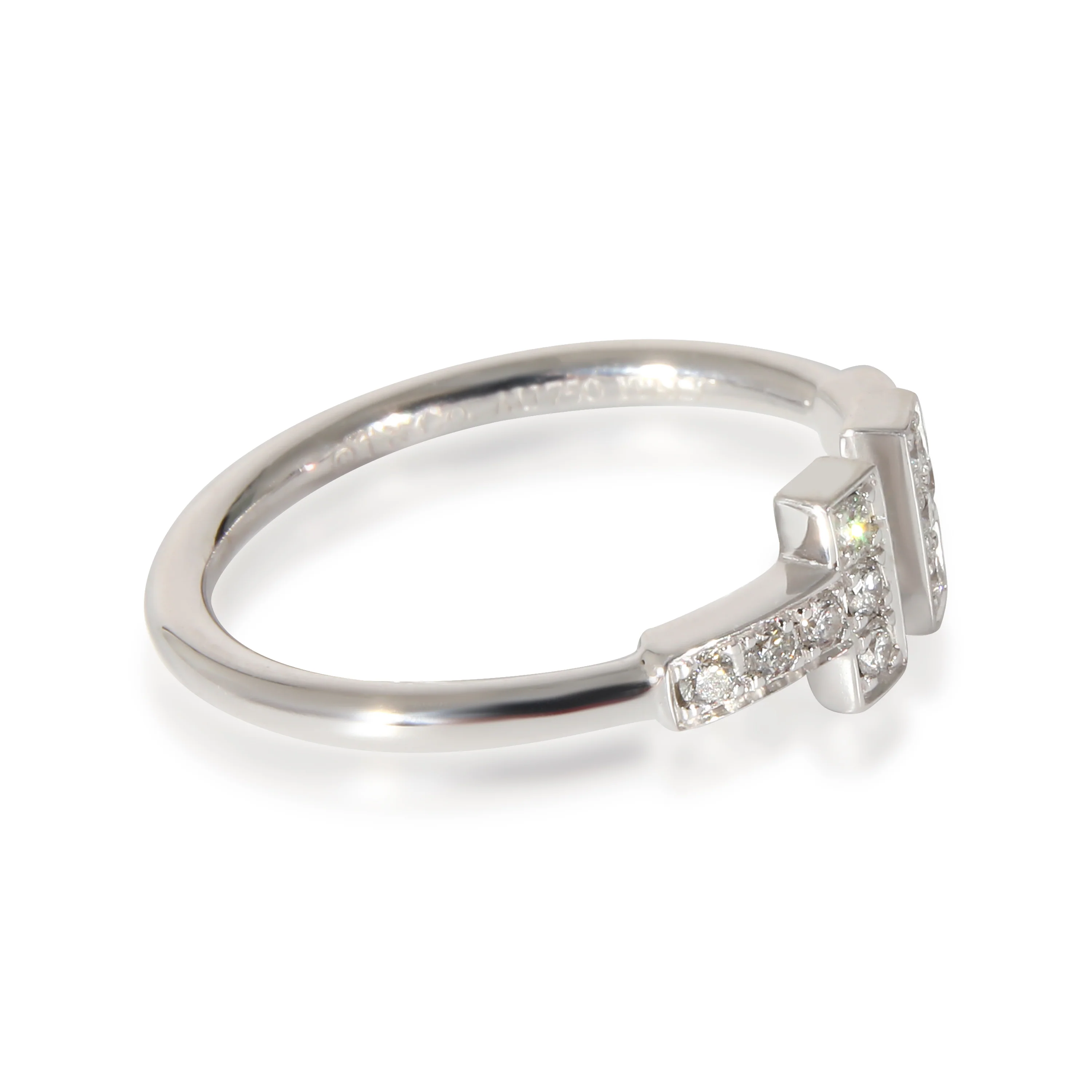 Tiffany & Co. Tiffany T Ring in 18K White Gold 0.13 CTW - Image 2