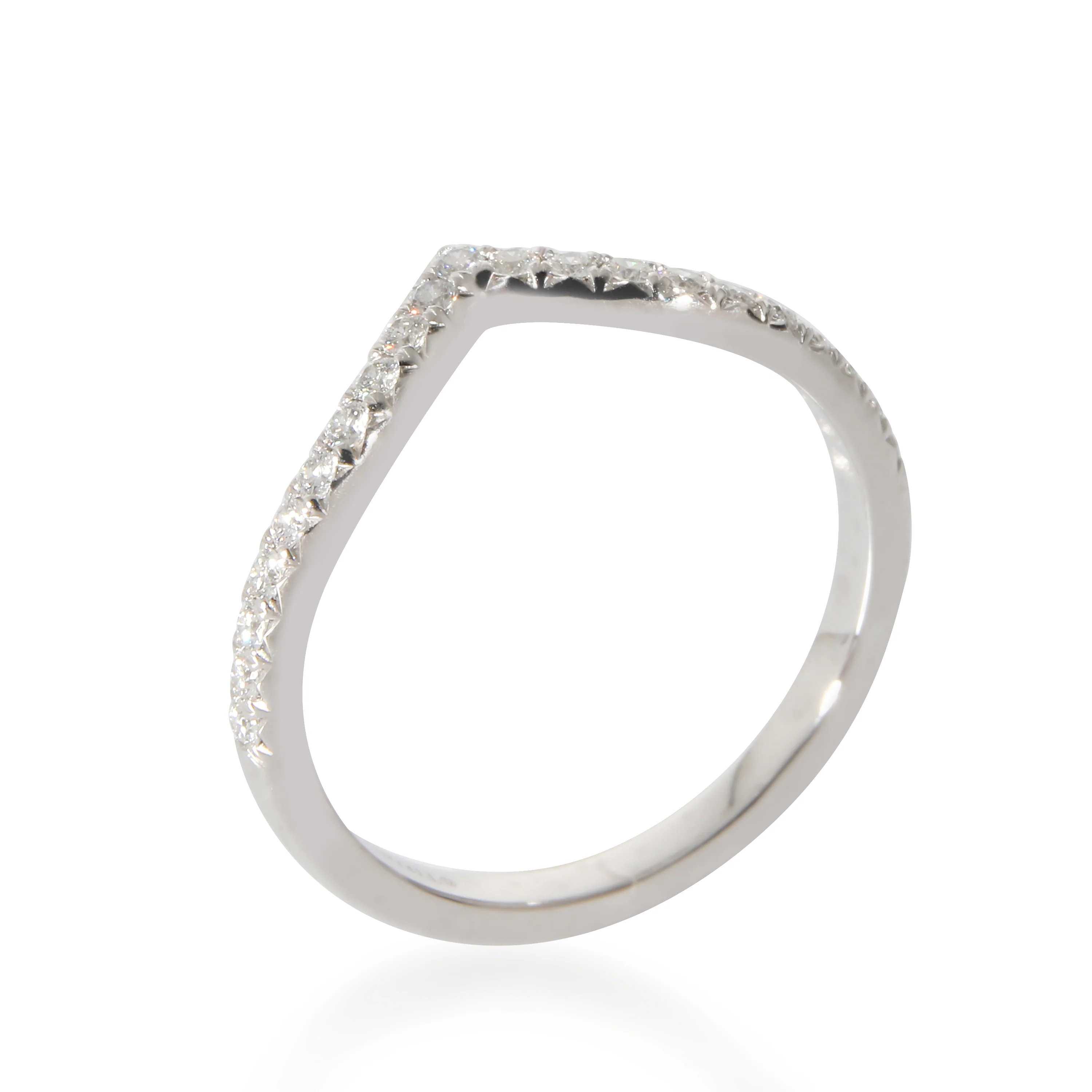 Tiffany & Co. Soleste Diamond Ring in Platinum 0.17 CTW - Image 7