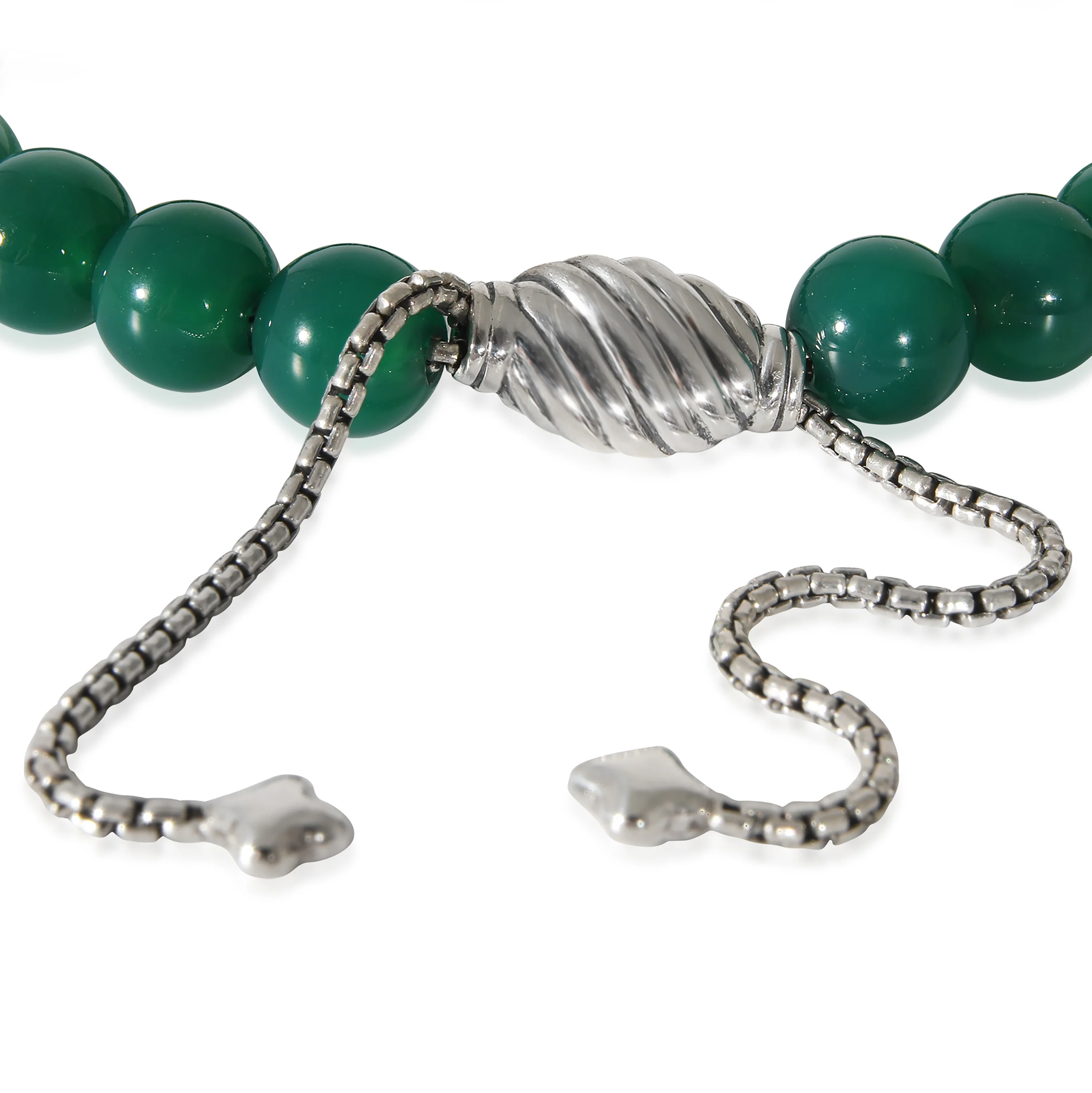 Dyed Chalcedony Spiritual Bead Bracelet in Sterling Silver - Image 2