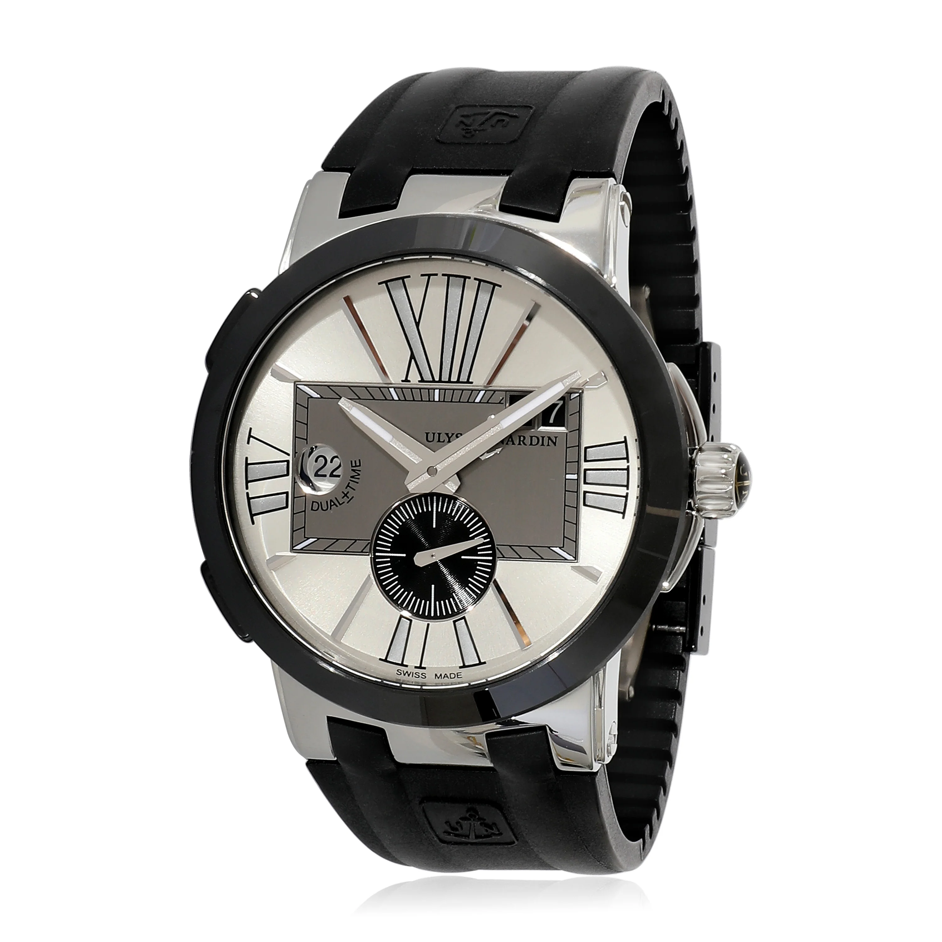 Executive Dual Time 243-00-3/42 Mens Watch in Stainless Steel/Ce