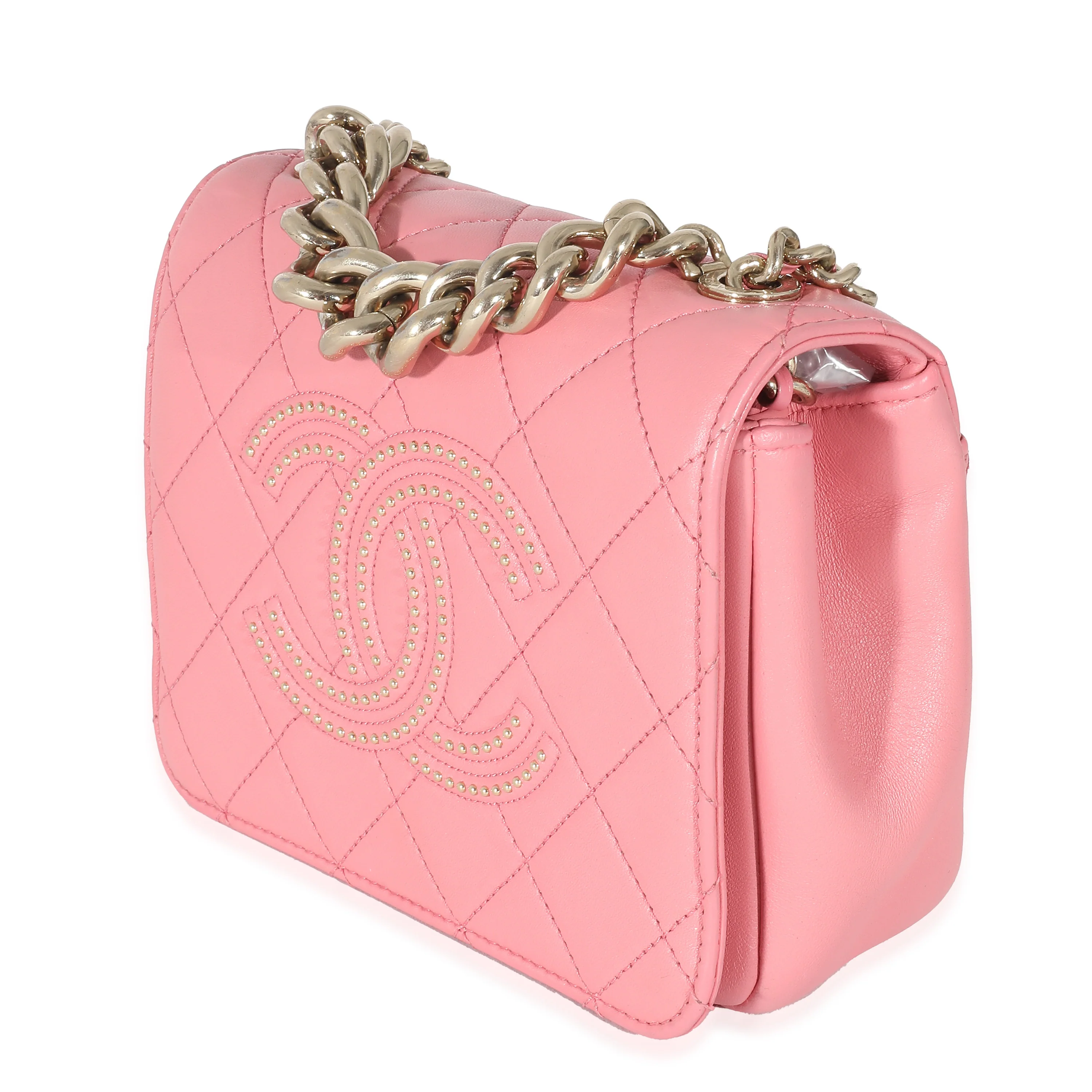 Pink Quilted Calfskin Beauty Begins Flap Bag - Image 2