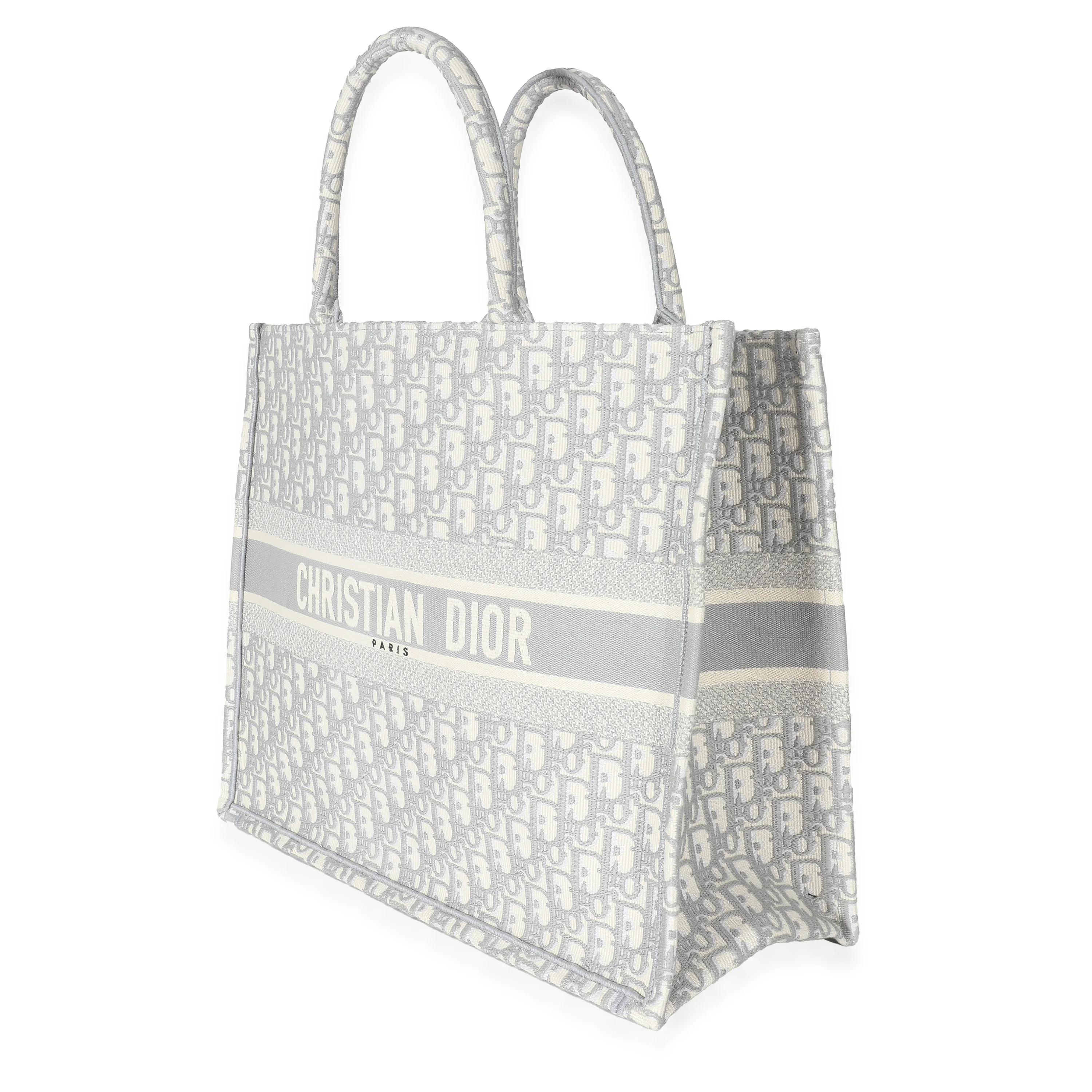 Christian Dior Gray Oblique Canvas Large Book Tote - Image 2