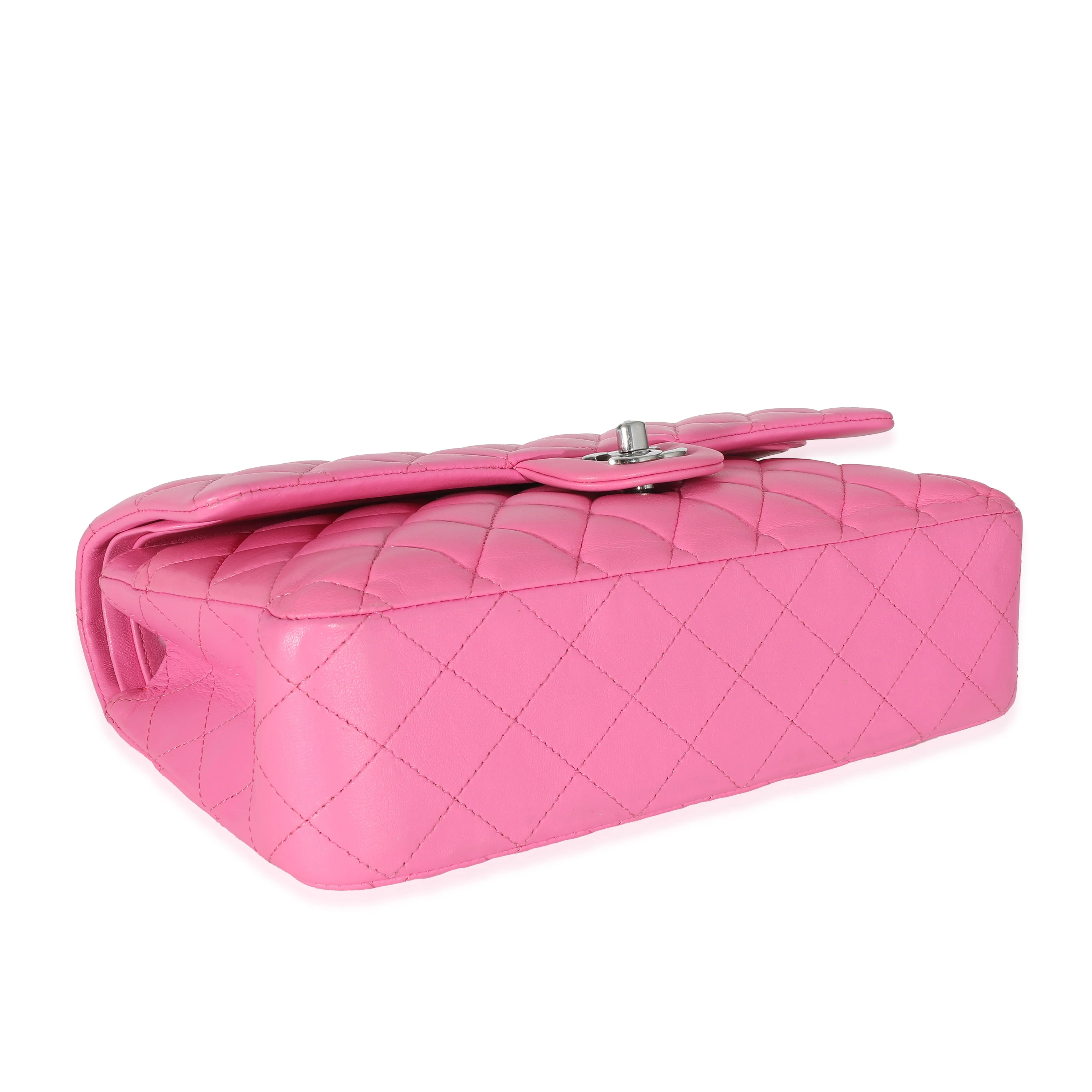 Pink Quilted Lambskin Medium Classic Double Flap Bag - Image 6
