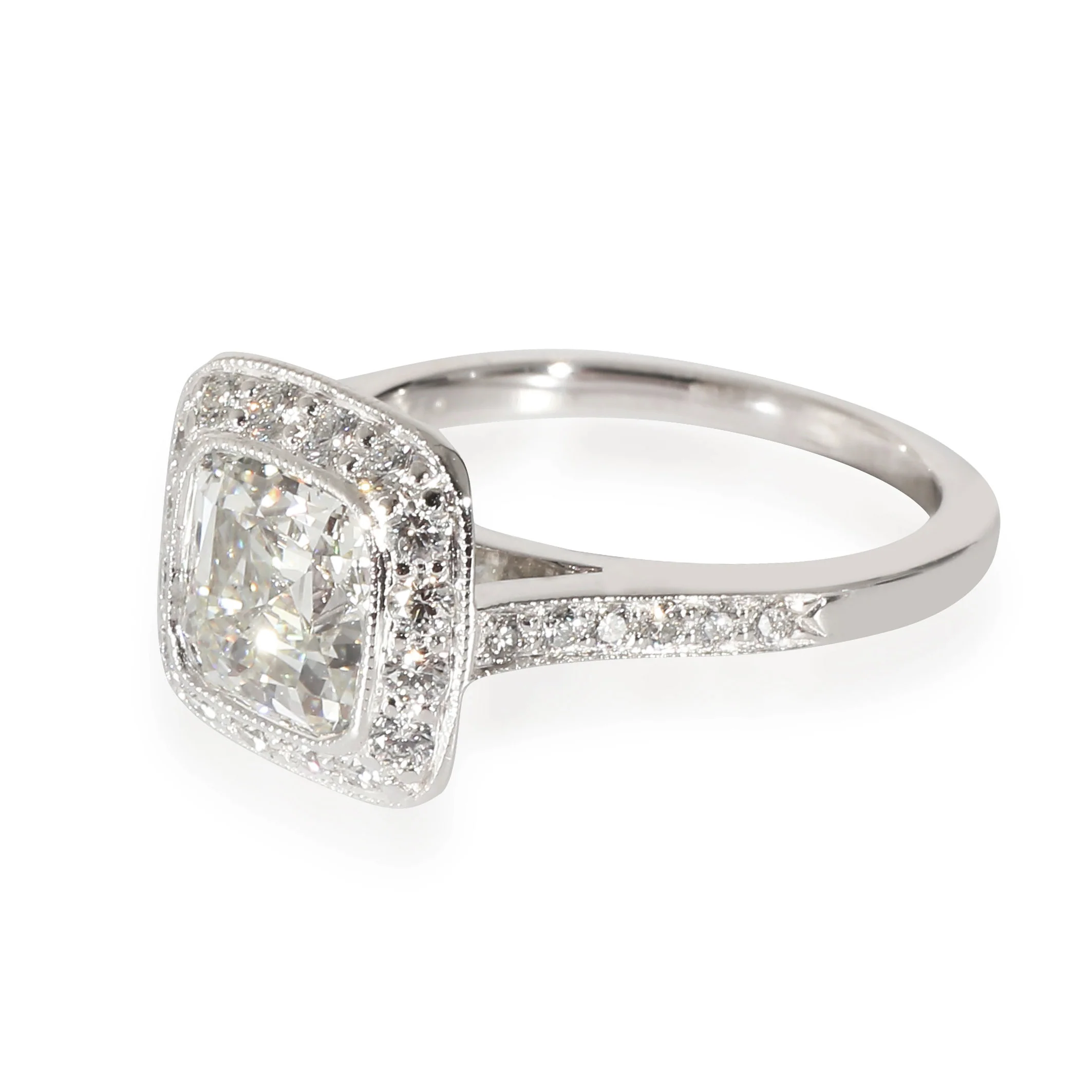 Tiffany & Co. Legacy Diamond Engagement Ring in Platinum H VS1 2 CTW - Image 2