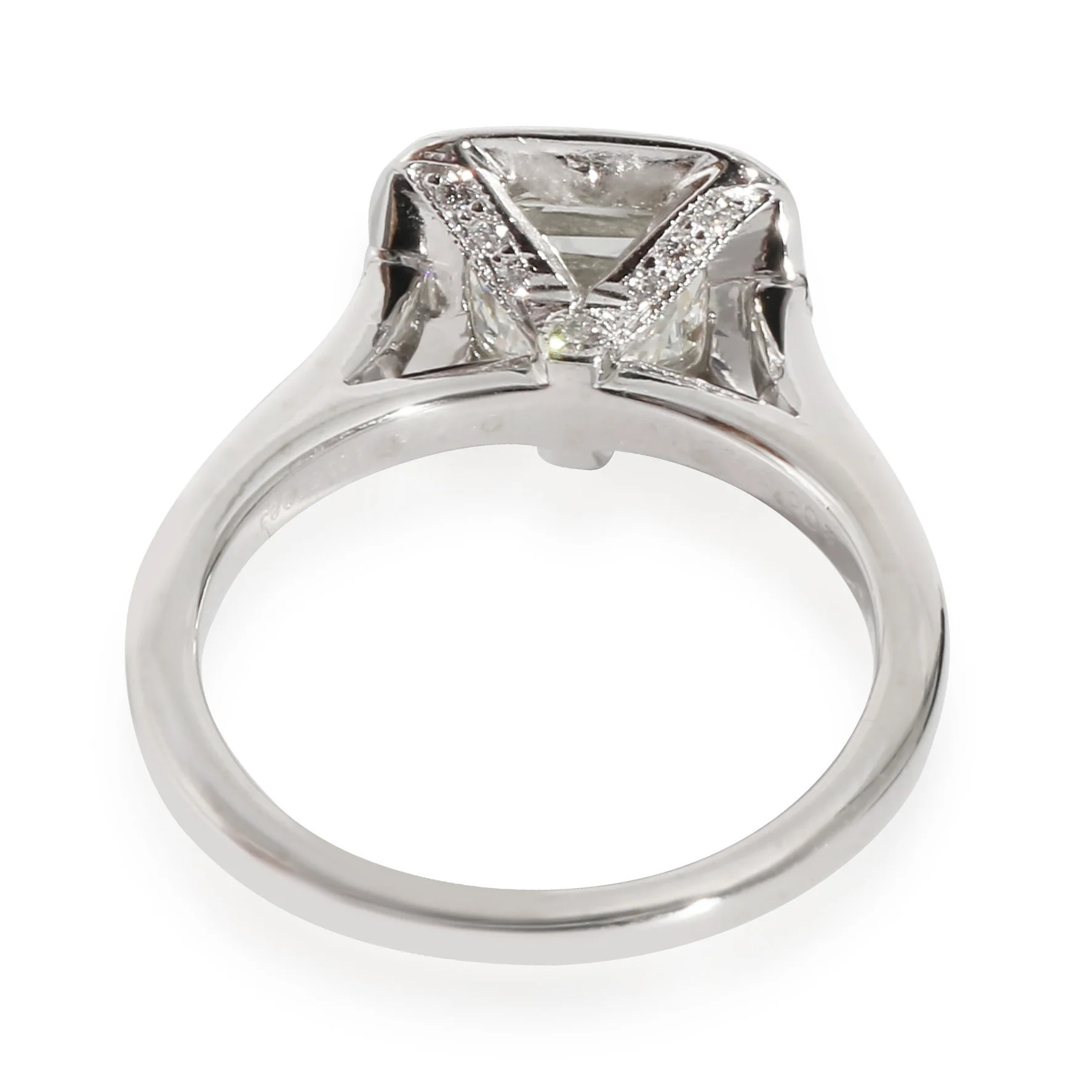 Tiffany & Co. Legacy Diamond Engagement Ring in Platinum H VS1 2 CTW - Image 3