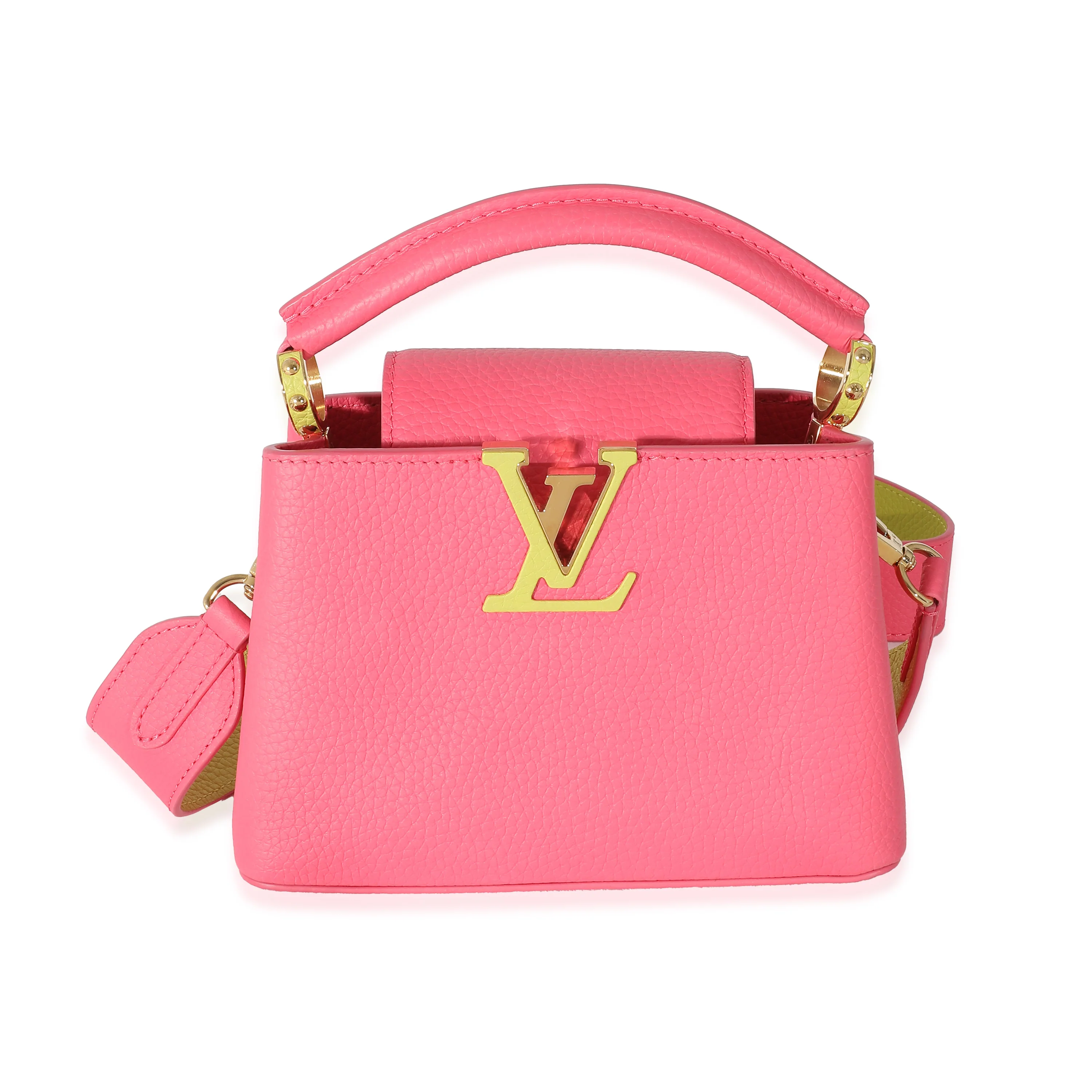 Louis Vuitton Dragonfruit Cedrat Taurillon Mini Capucines - Image 2