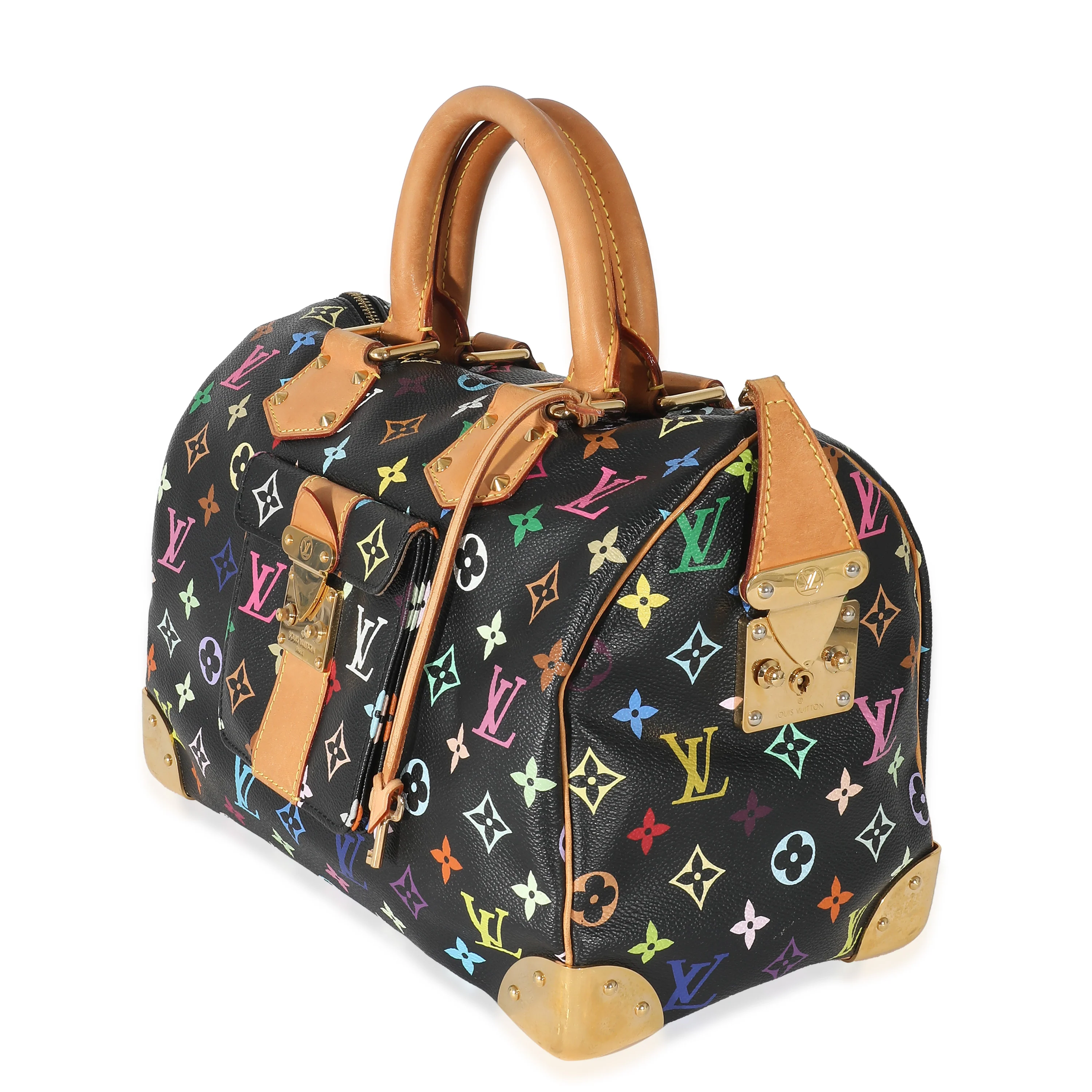 Louis Vuitton x Takashi Murakami Black Monogram Multicolore Canvas Speedy 30 - Image 2