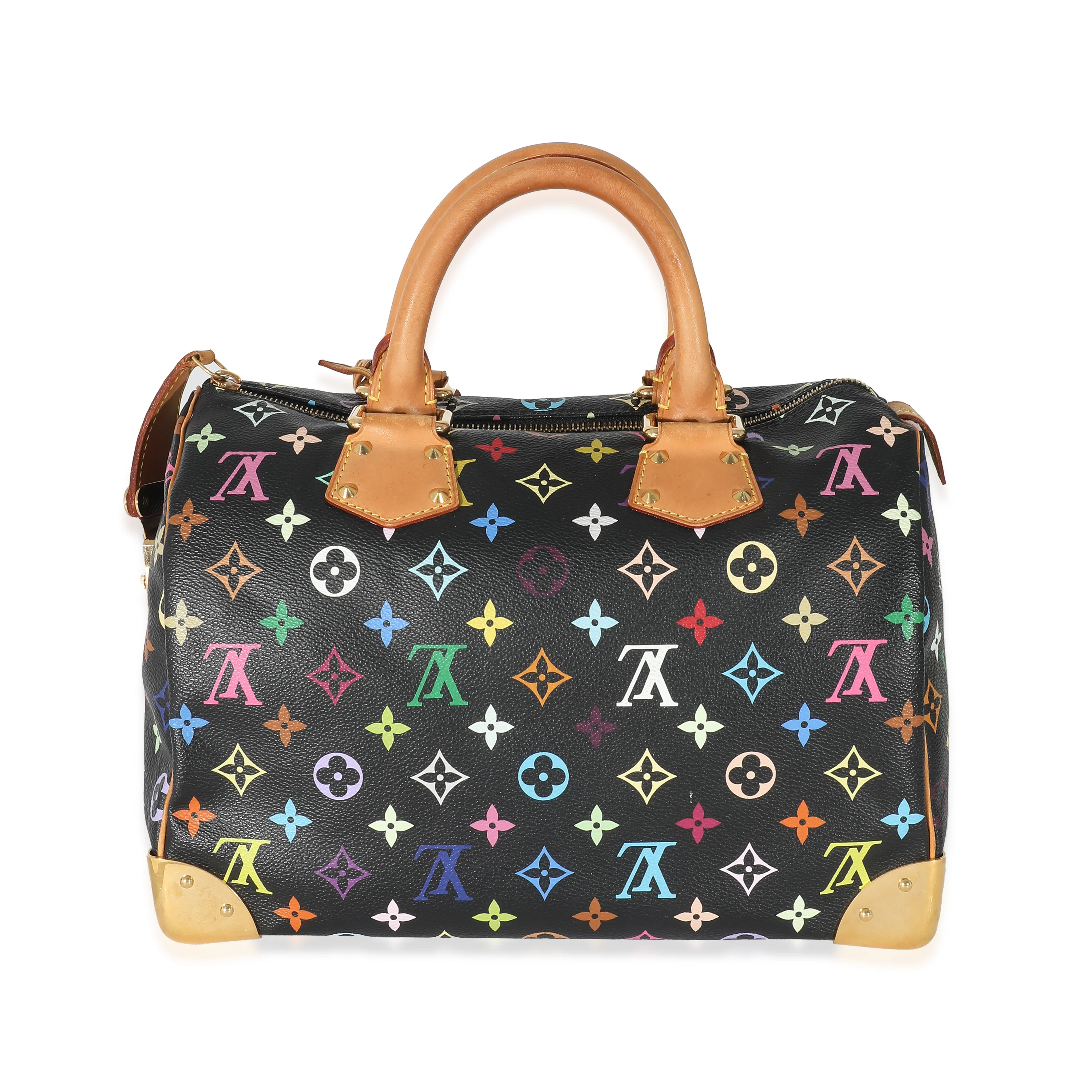Louis Vuitton x Takashi Murakami Black Monogram Multicolore Canvas Speedy 30 - Image 4
