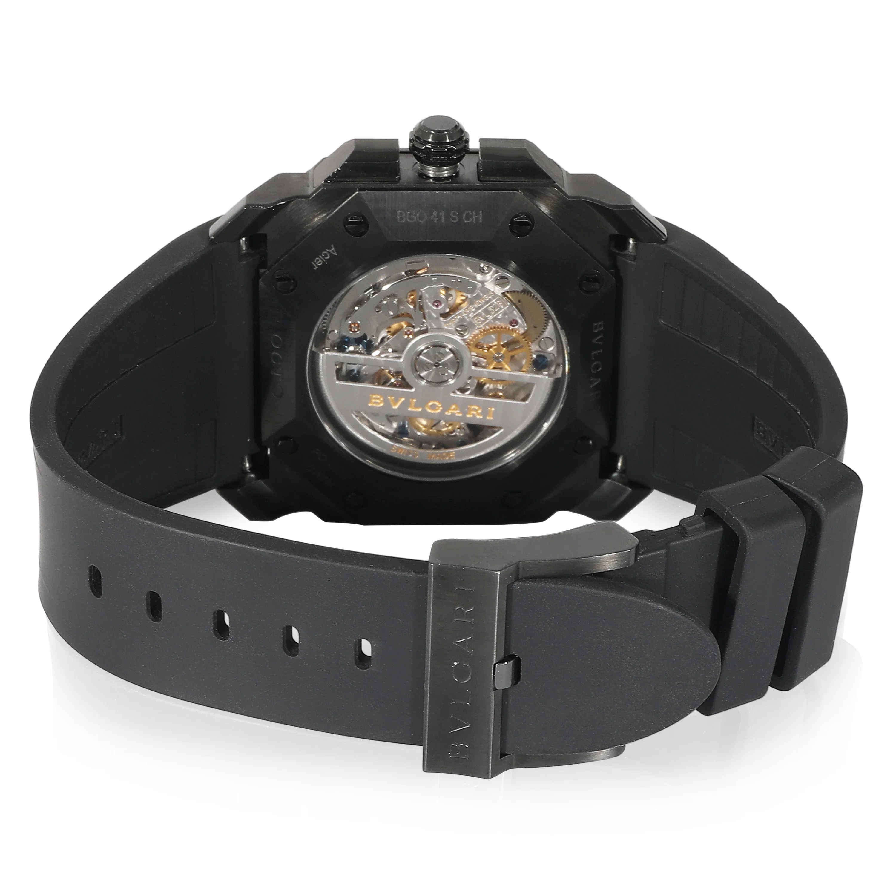 BVLGARI Octo BGO 41 S CH Mens Watch in DLC - Image 4