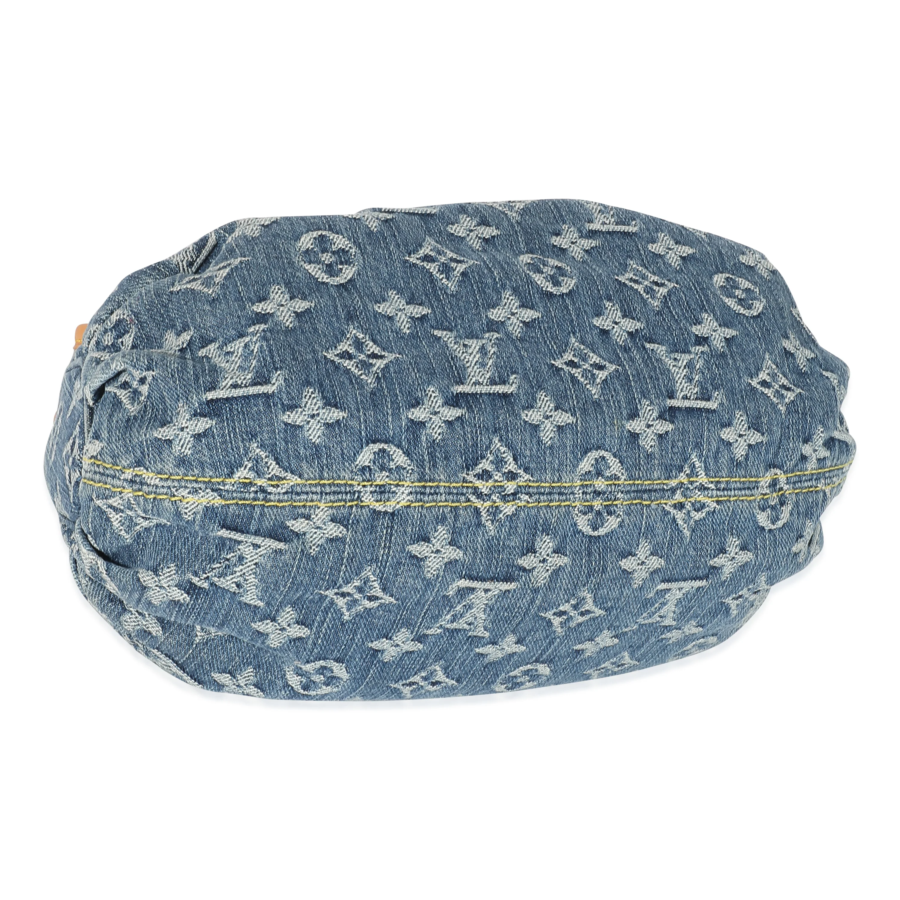 Louis Vuitton Blue Monogram Denim Pleaty Bag - Image 4