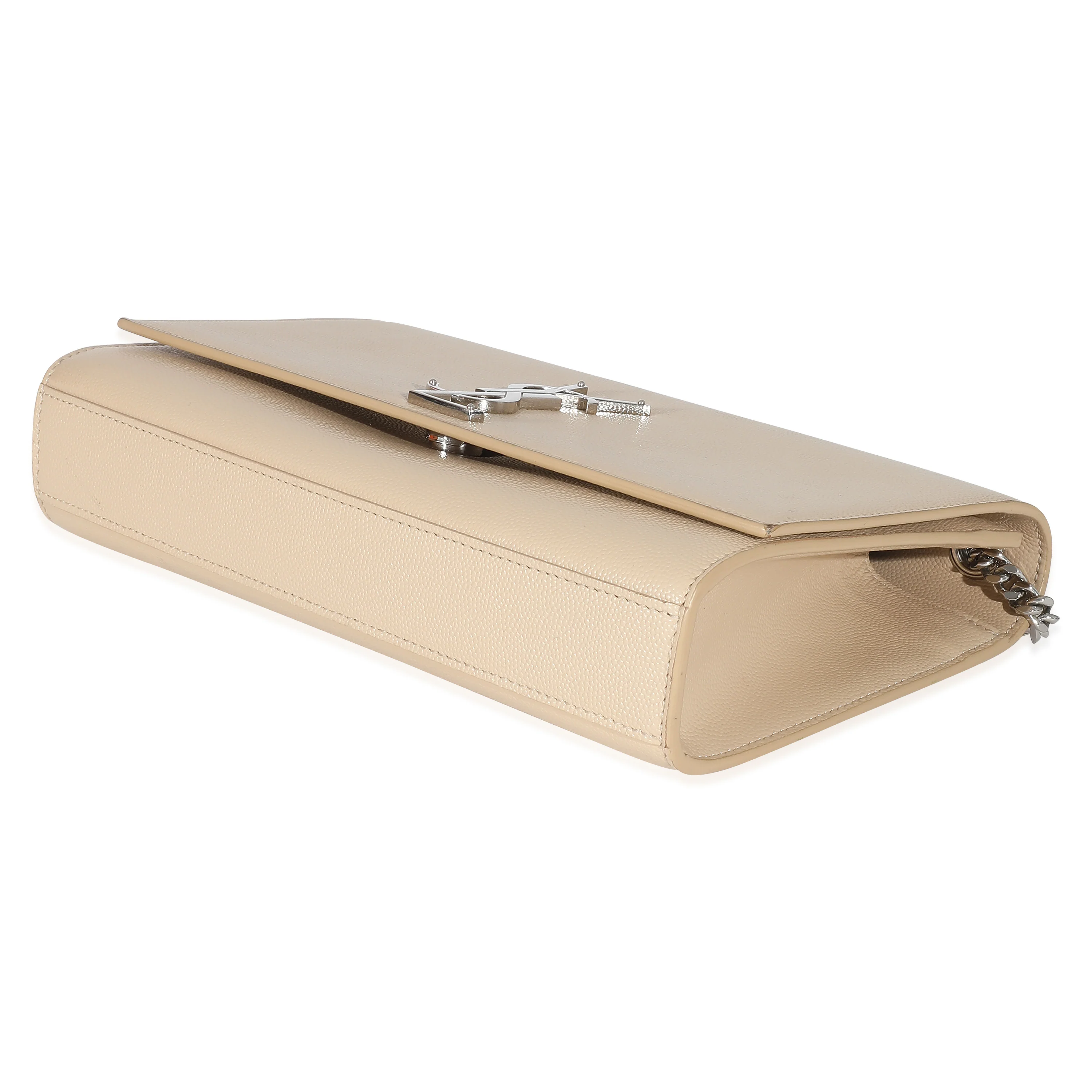 Saint Laurent Beige Grain De Poudre Medium Kate - Image 7