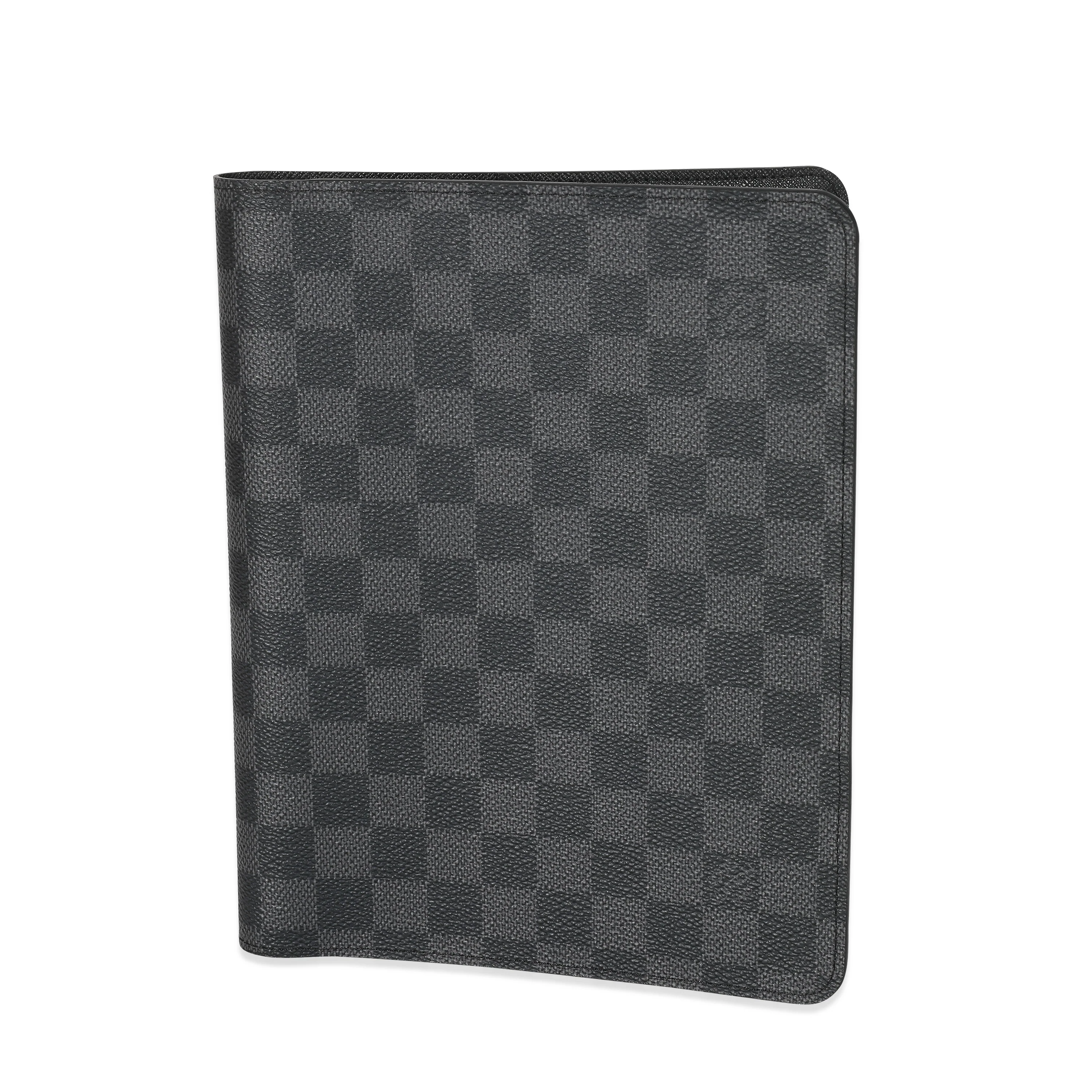 Louis VuittonĀ Damier Graphite Canvas Desk Agenda Cover