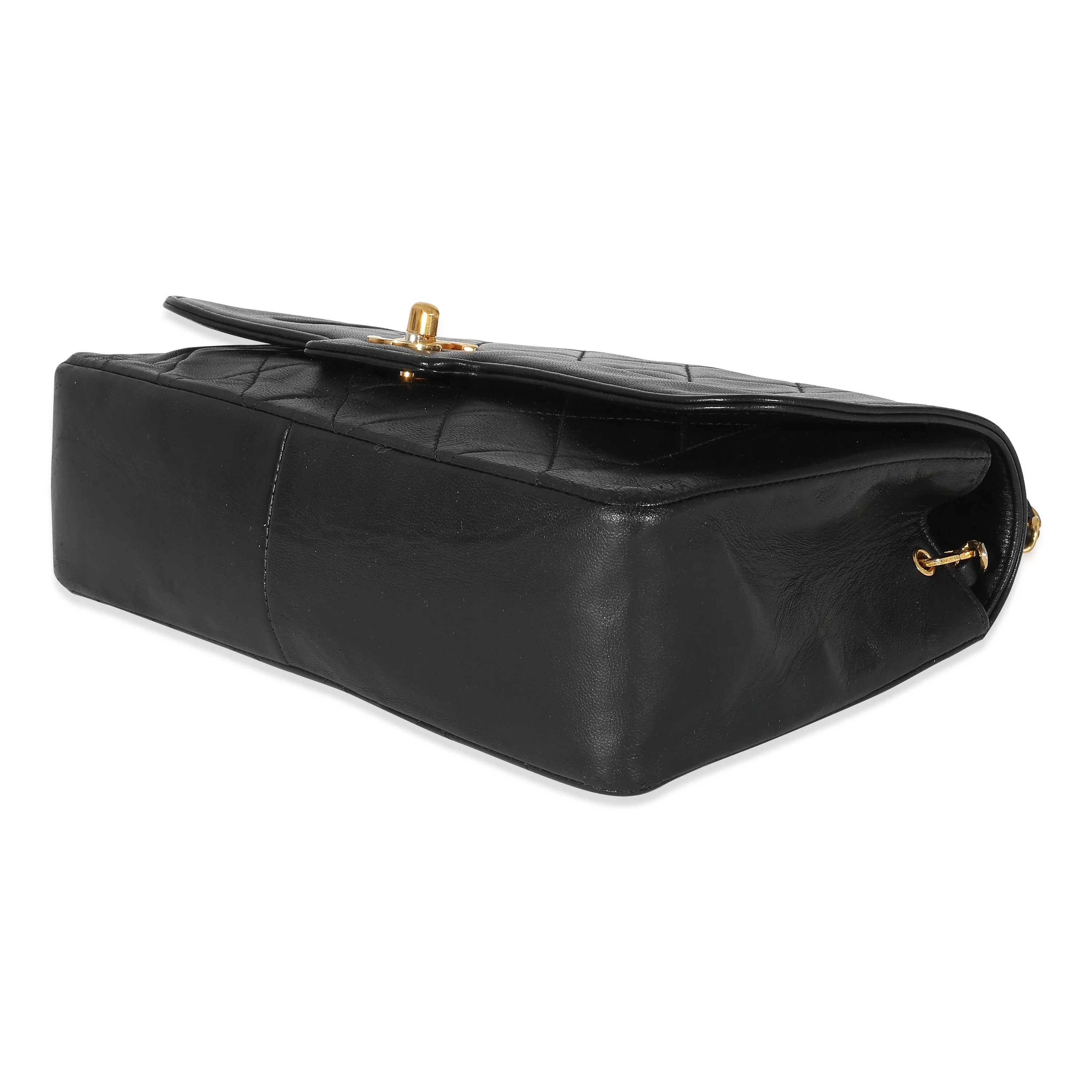 Chanel Black Quilted Lambskin CC Medium Flap Bag - Image 7