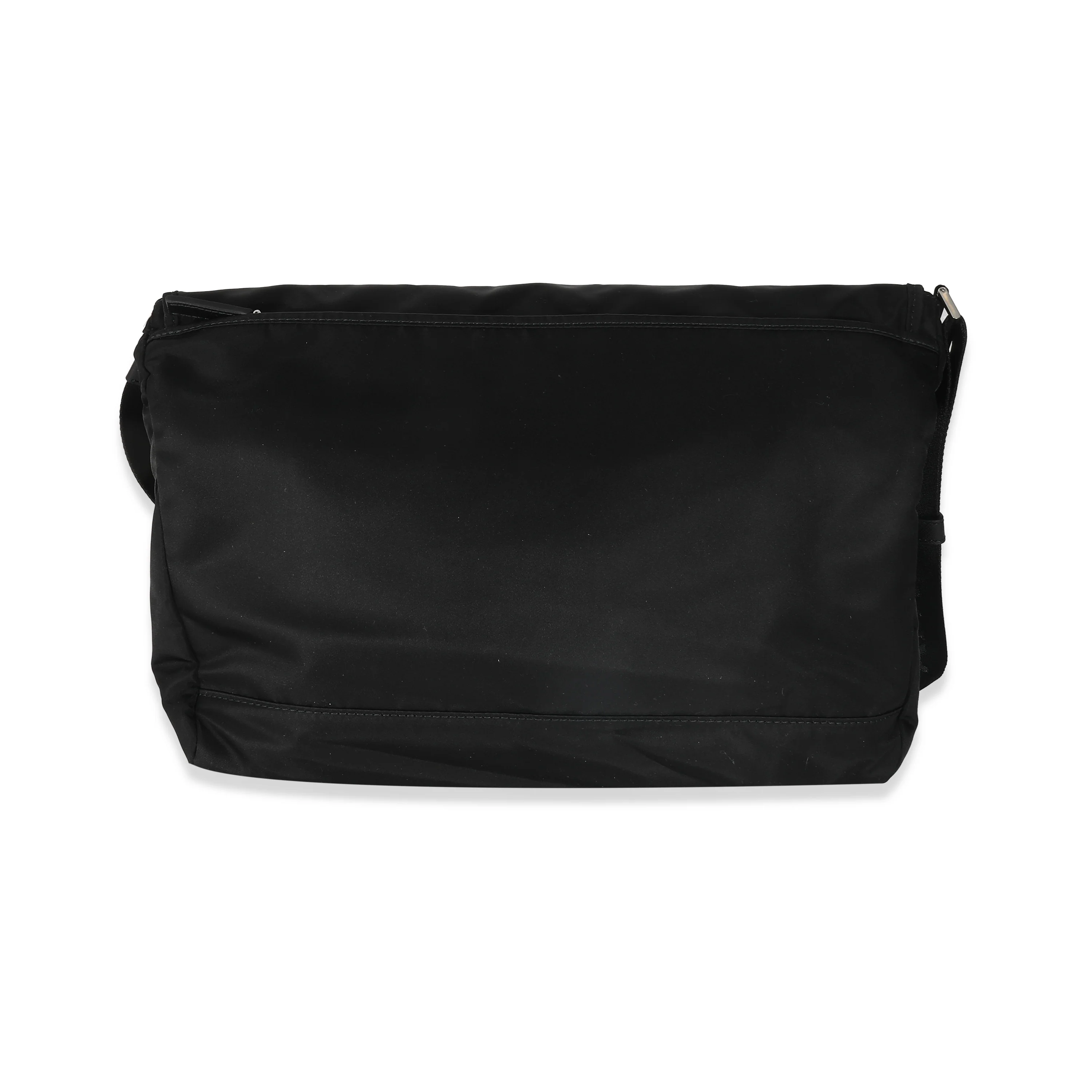 Black Re-Nylon Messenger Bag - Image 5