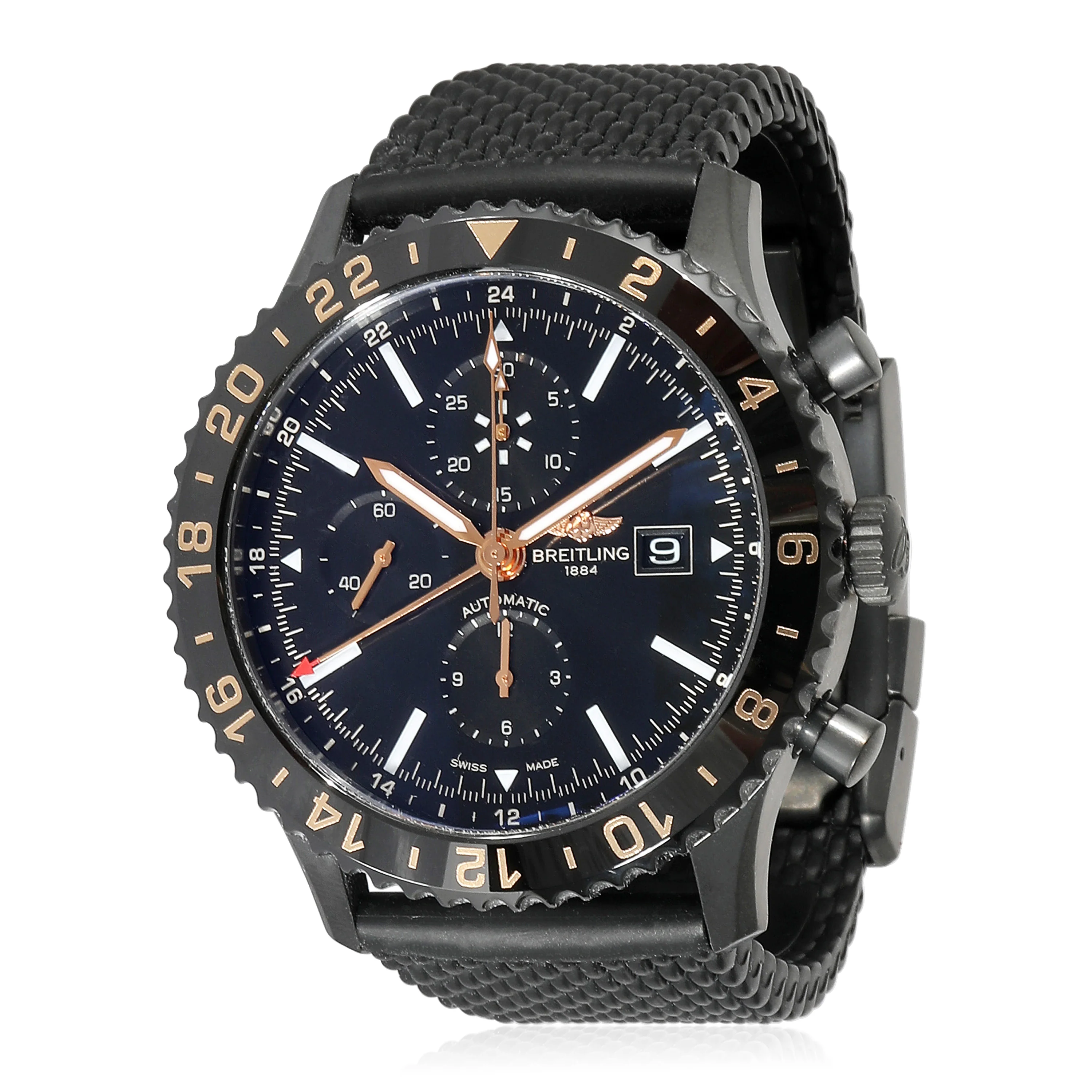 Chronoliner Las Vegas Edition M24310 Mens Watch in Black Steel