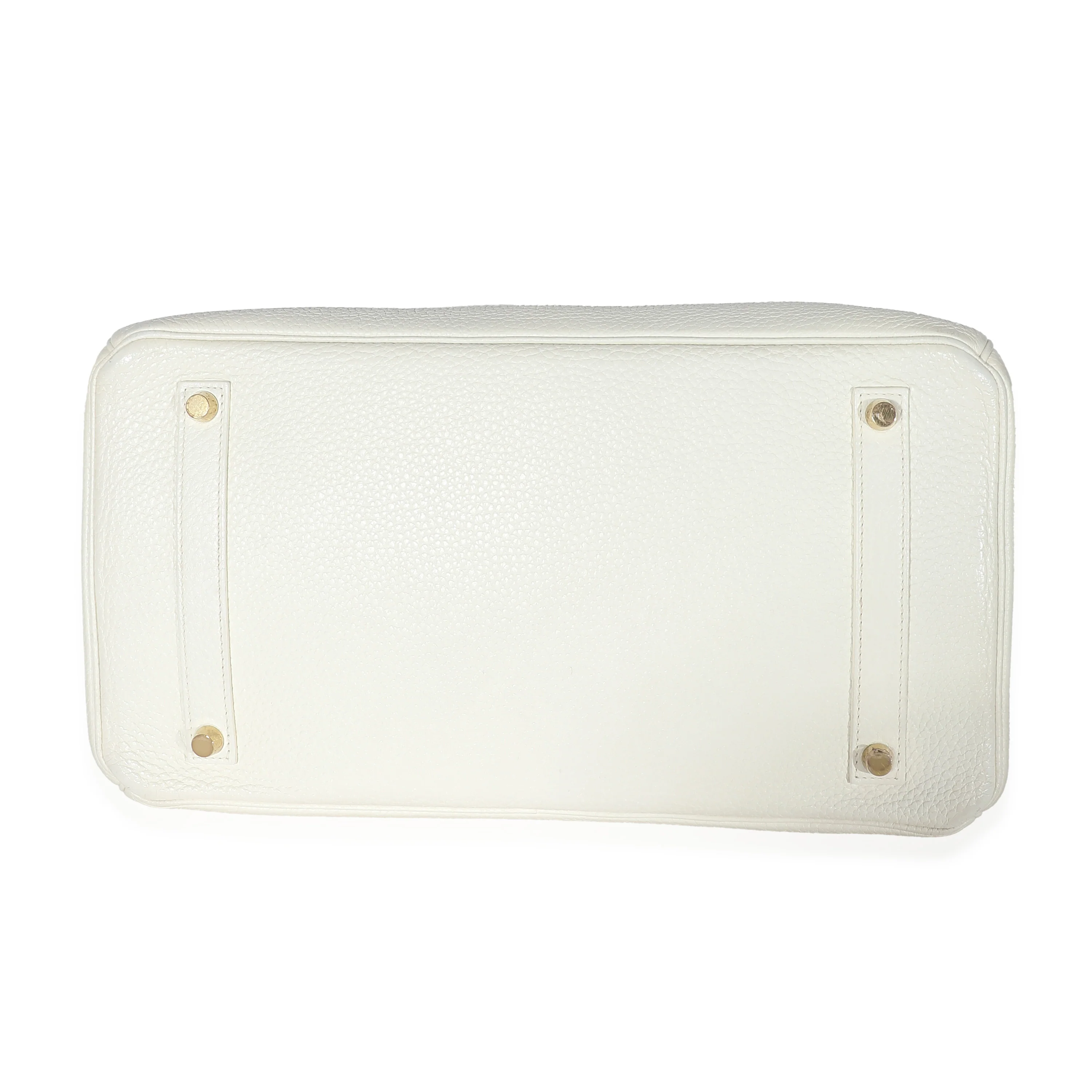 Hermes Blanc Clemence Togo Birkin 35 GHW - Image 6