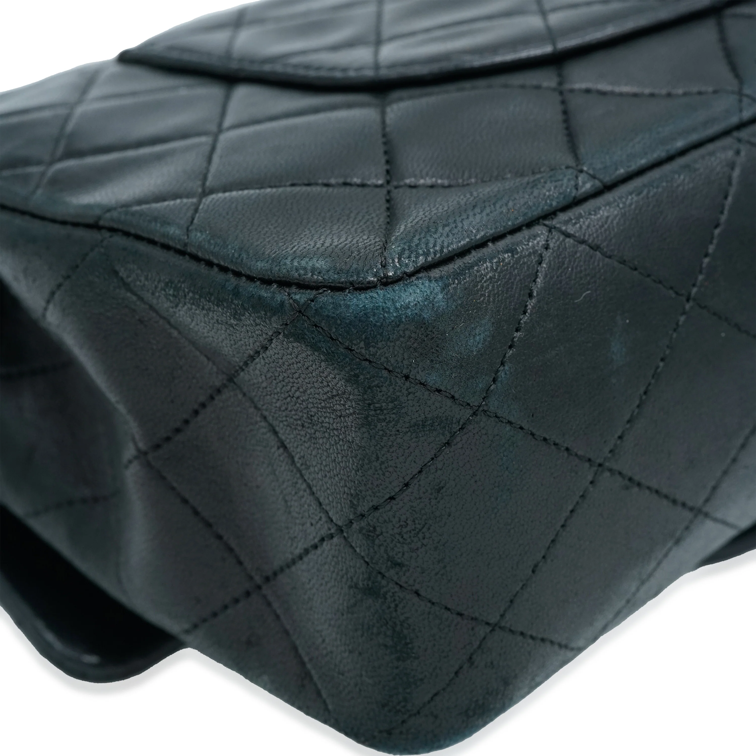 Chanel Black Quilted Lambskin Medium Classic Double Flap Bag - Image 8