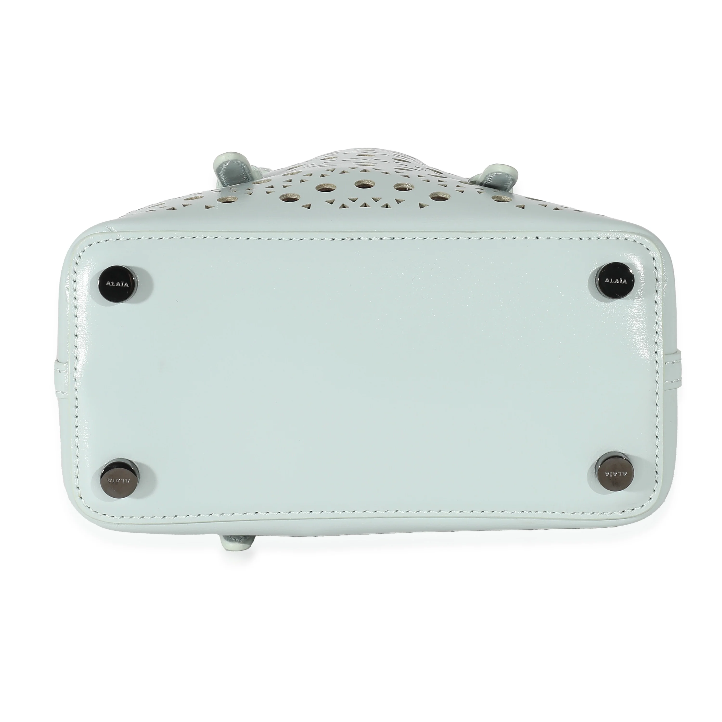 Alaia Blue Vienne Wave Calfskin Mina 16 - Image 5