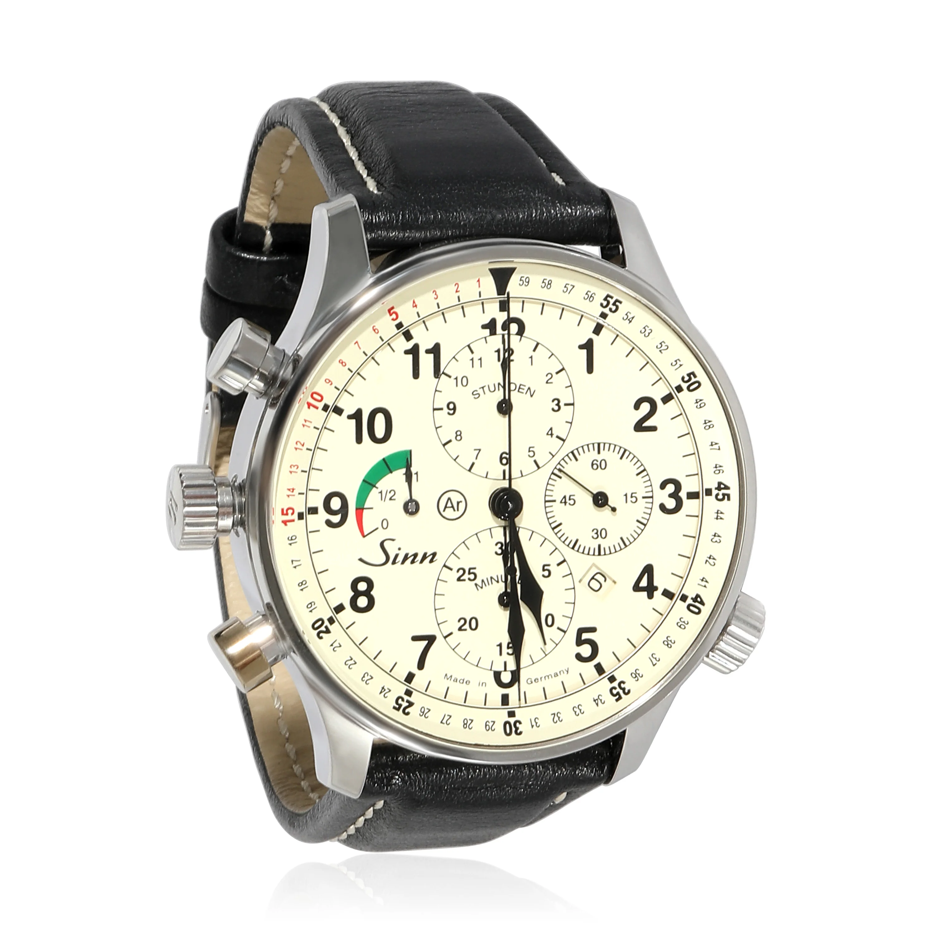 Sinn Rallye Chronograph 917-GR Mens Watch in Stainless Steel - Image 6