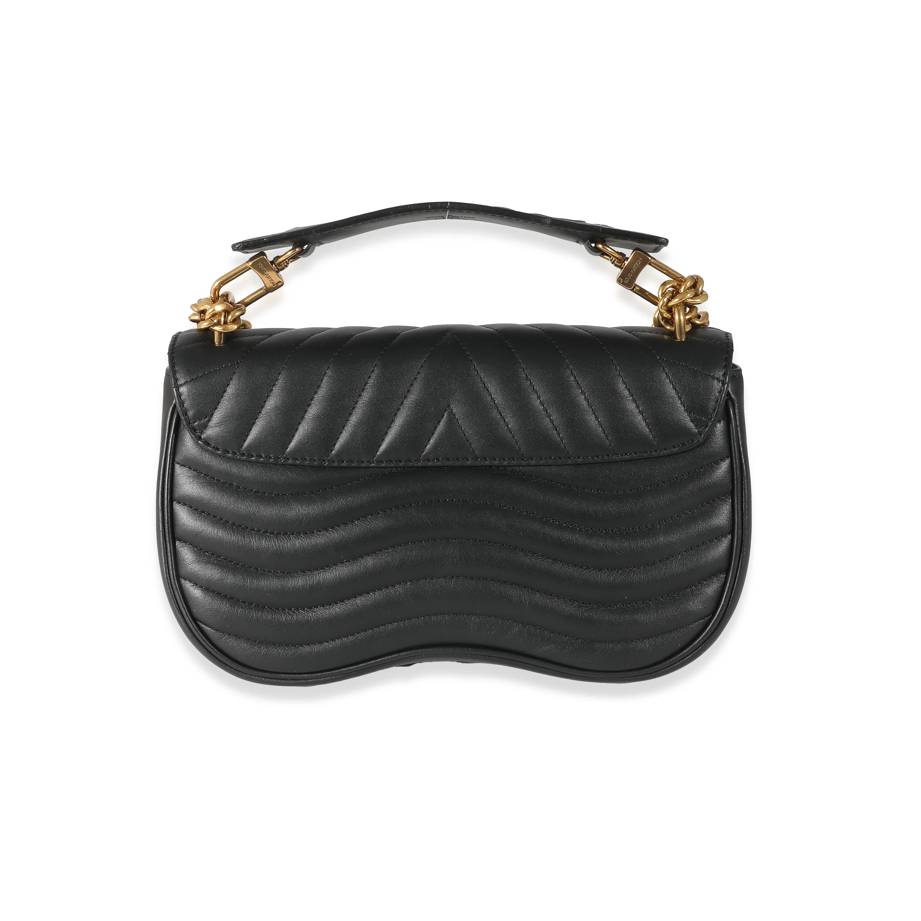 Louis Vuitton Black Quilted Leather New Wave Chain - Image 3