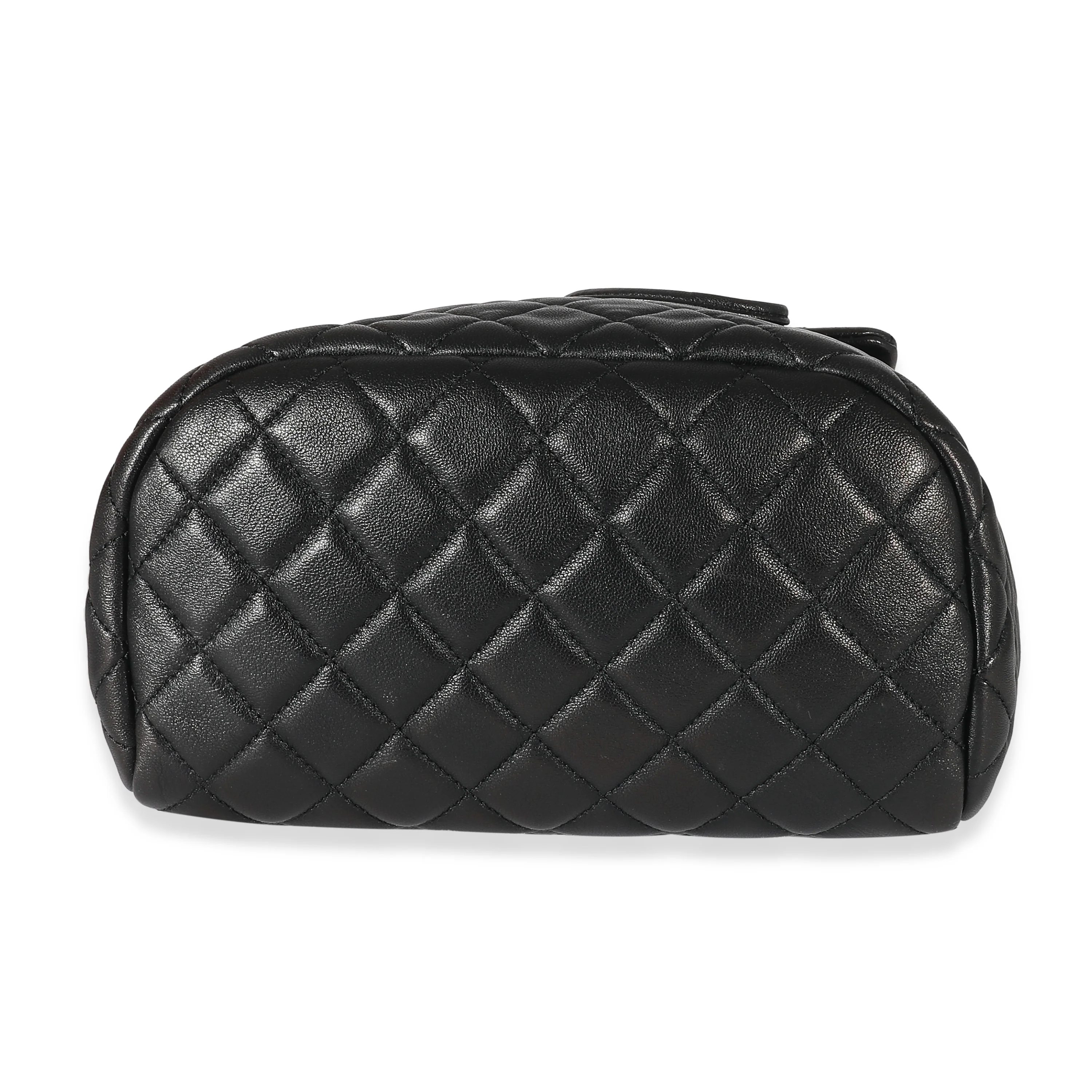 Chanel 16P Black Quilted Lambskin Small Urban Spirit Backpack - Image 6