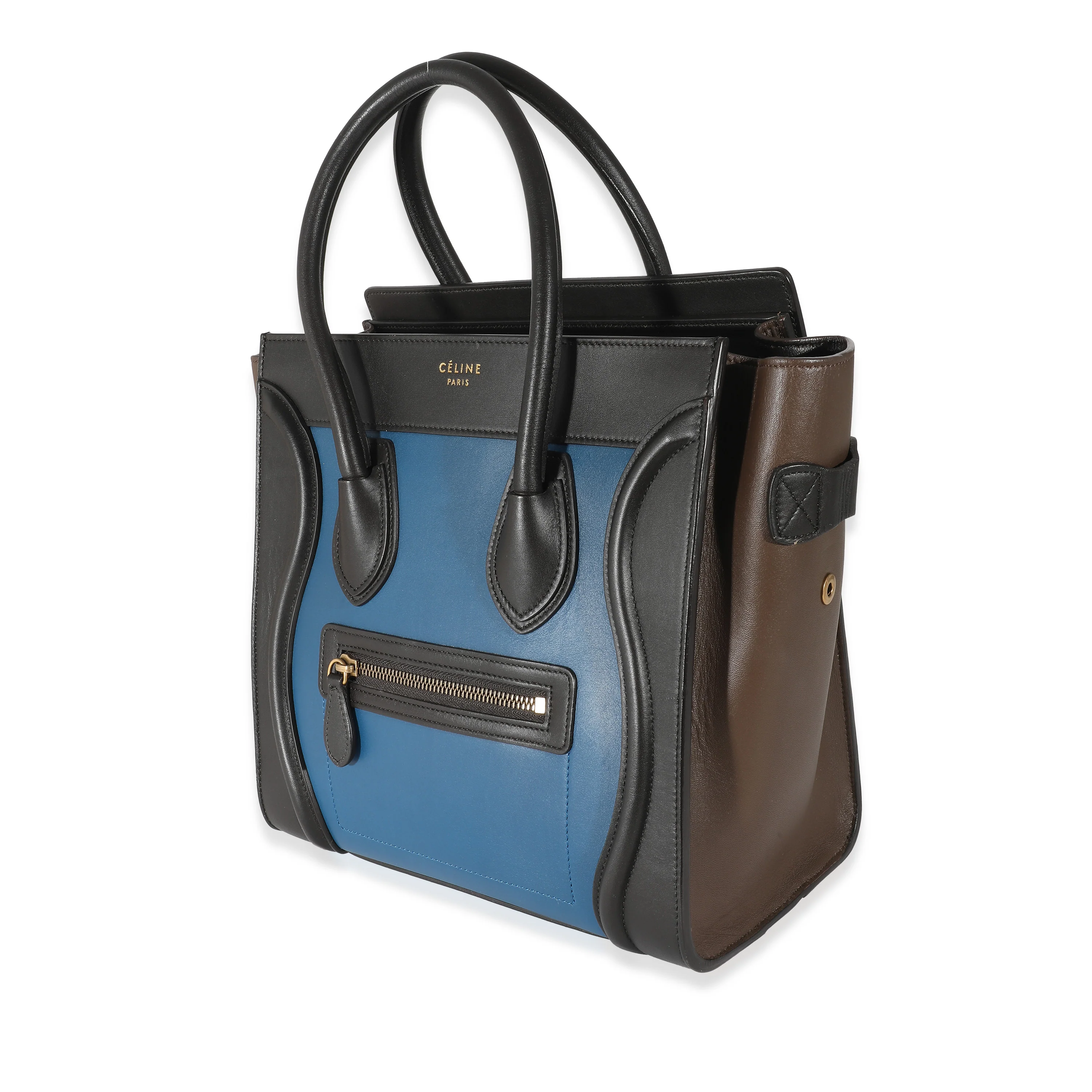 Celine Tri-Color Calfskin Micro Luggage Tote - Image 2