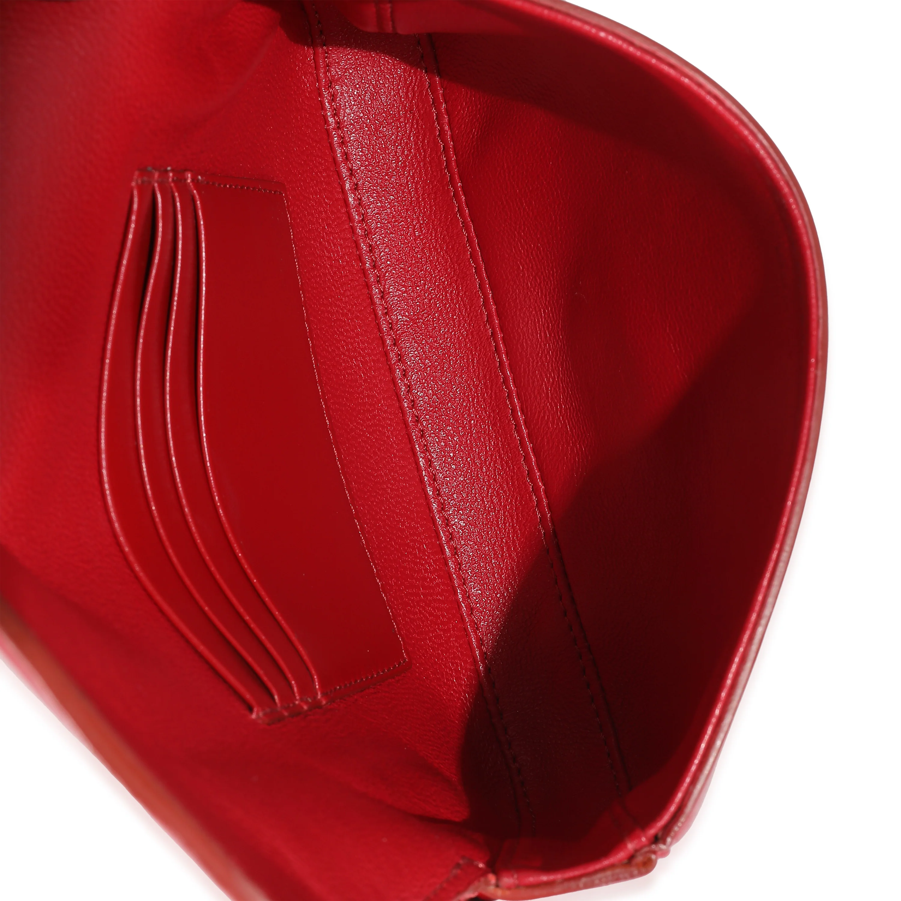 Celine Red Smooth Calfskin Tassel Belt Bag - Image 7