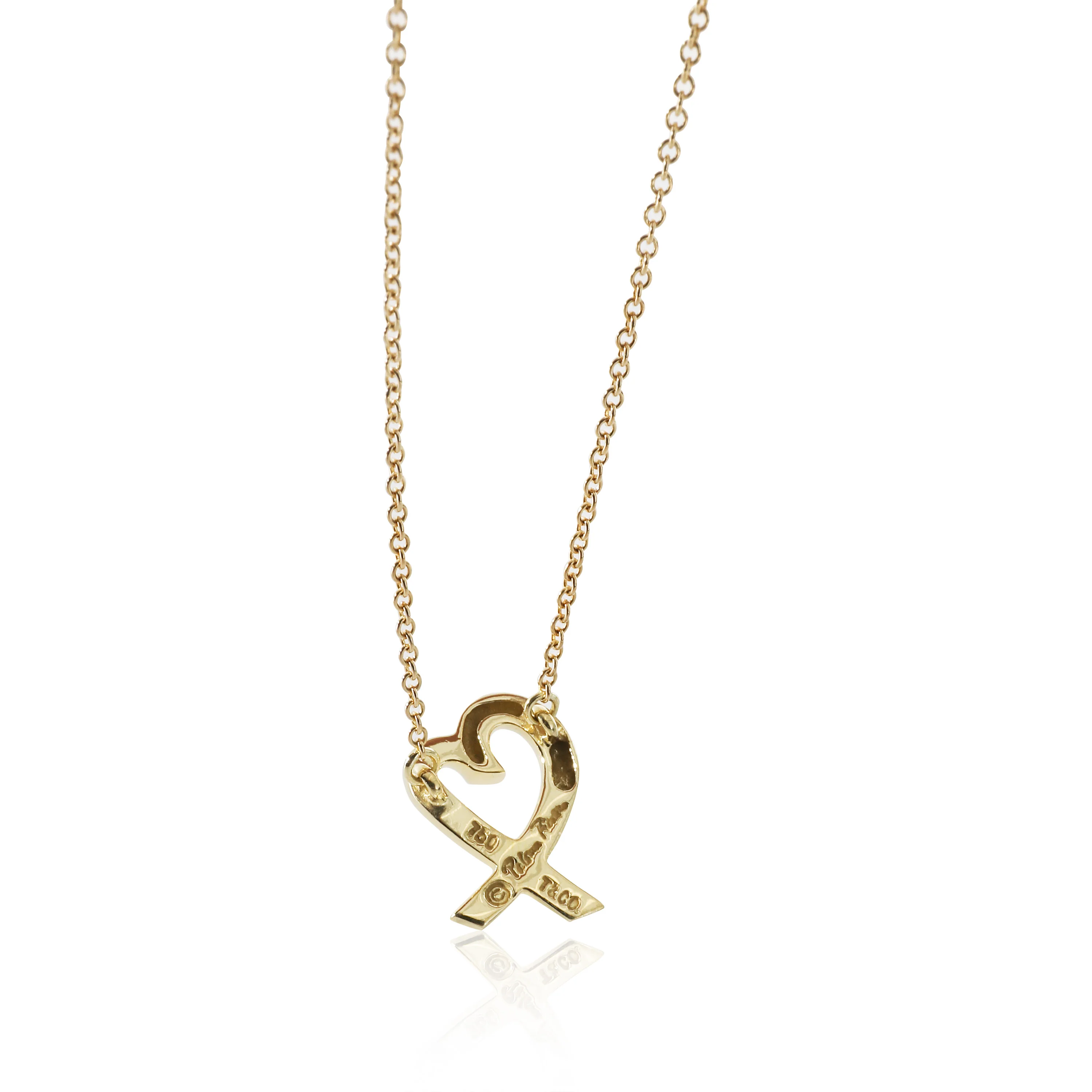 Tiffany & Co. Paloma Picasso Loving Heart Pendant in 18k Yellow Gold - Image 3