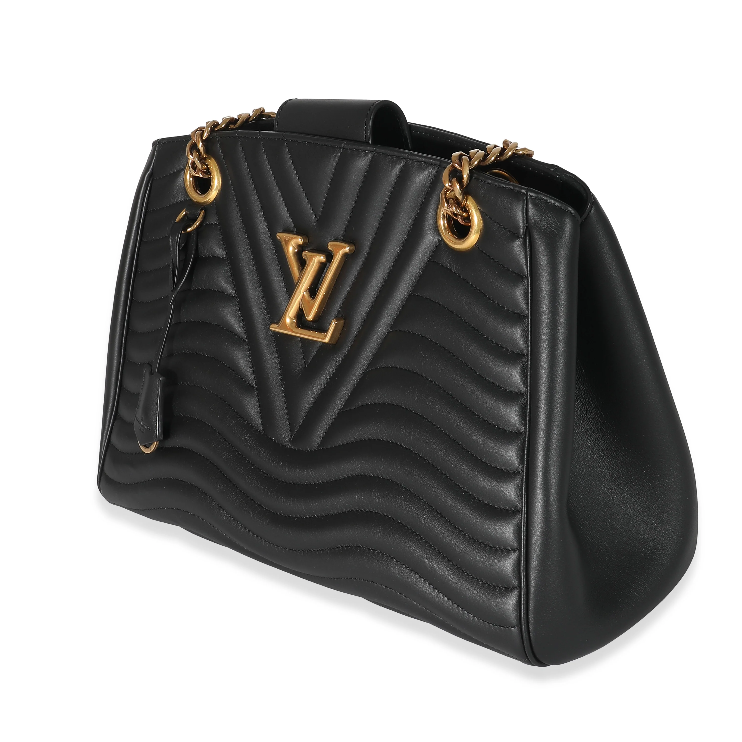 Louis Vuitton Black Calfskin New Wave Chain Tote - Image 2