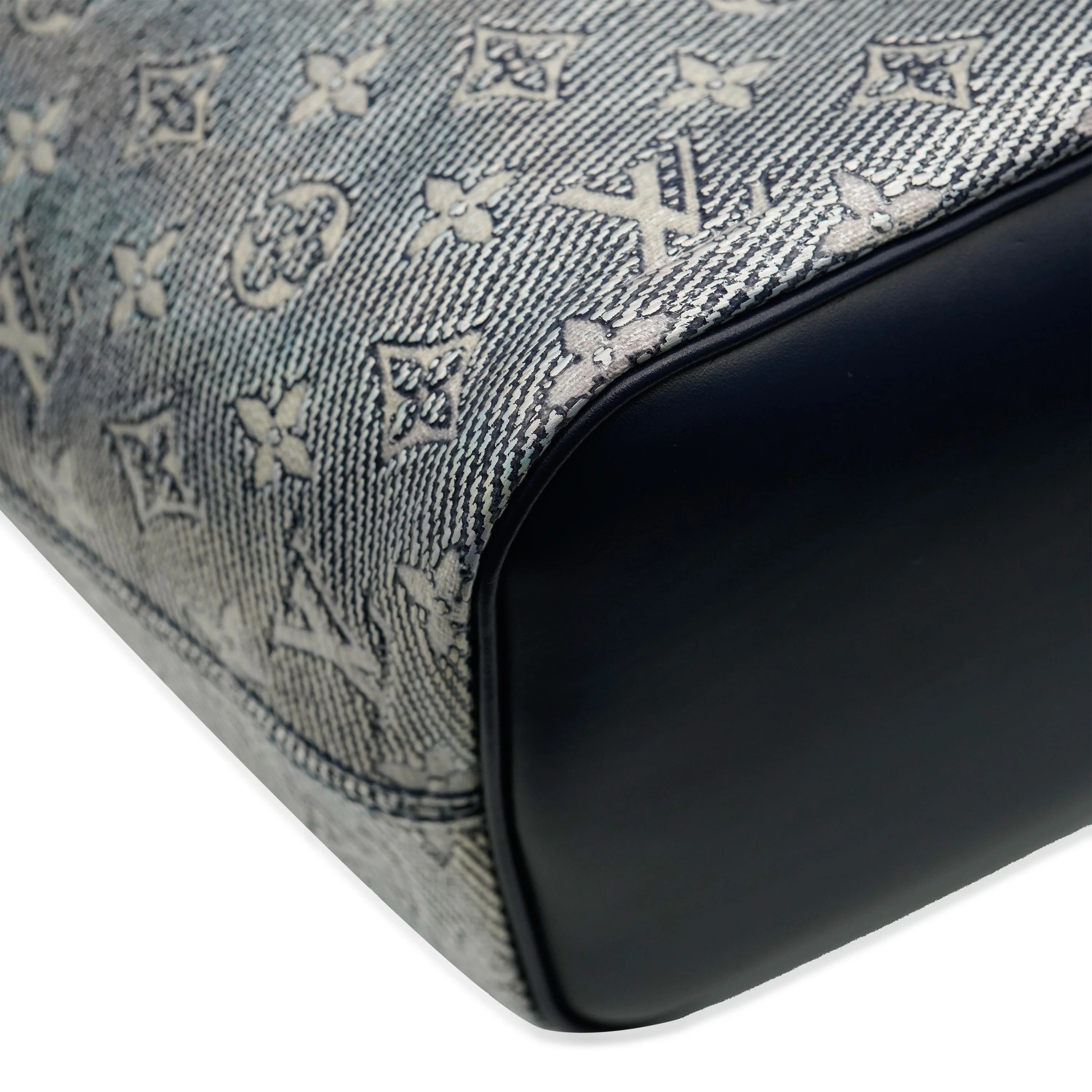 Louis Vuitton Limited Edition Blue Monoglam Neverfull MM - Image 7