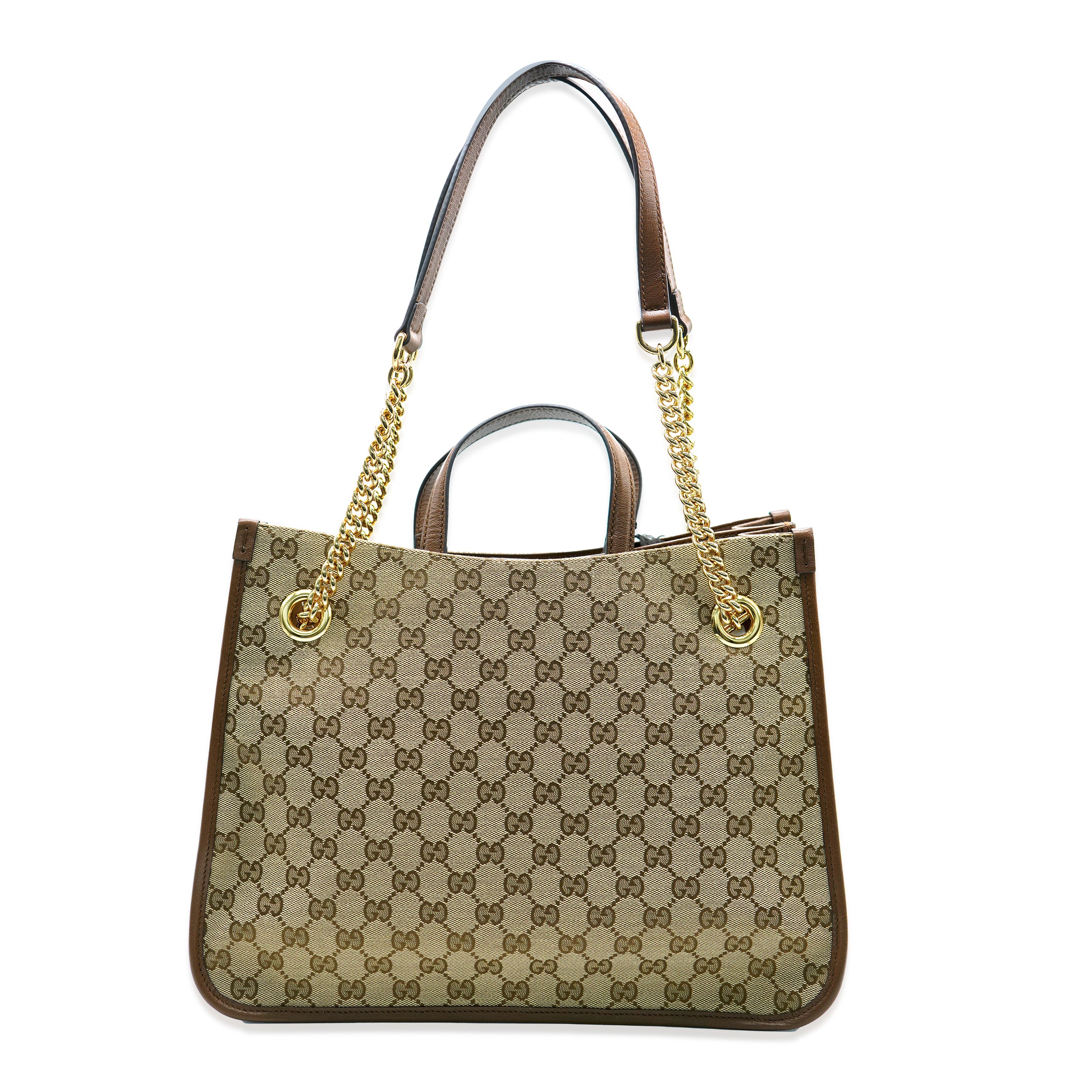 Gucci Beige GG Canvas Medium Horsebit 1955 Tote - Image 11